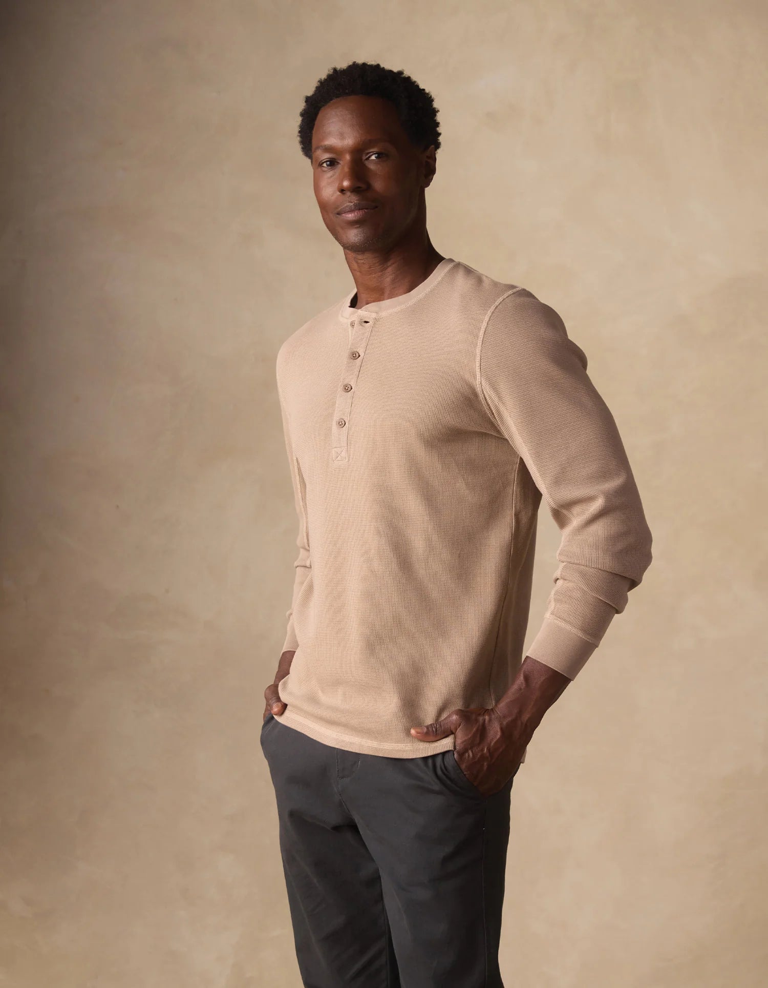 Vintage Thermal Mountain Henley