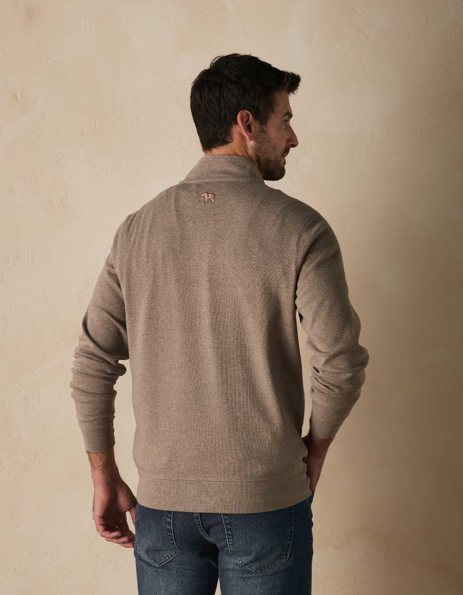 Puremeso Weekend Quarter Zip - Taupe