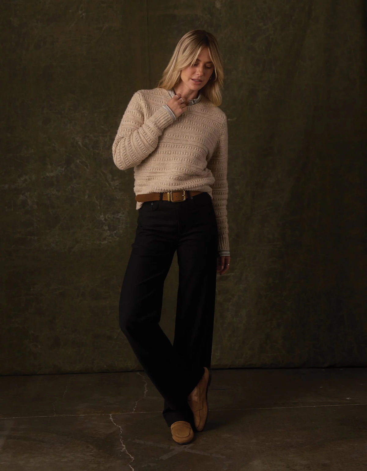 Estelle Crewneck Sweater - Oat