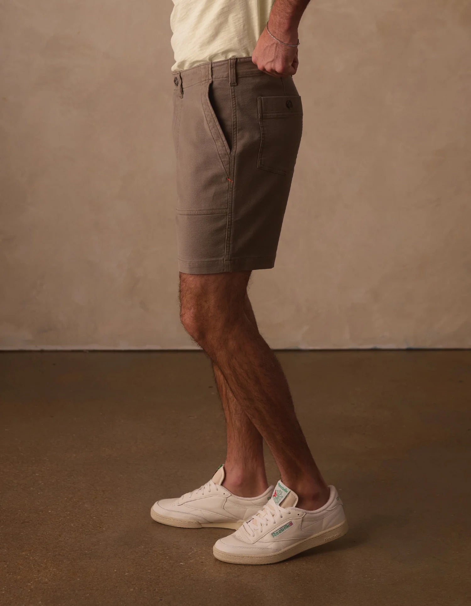 Comfort Terry Utility Short - Taupe