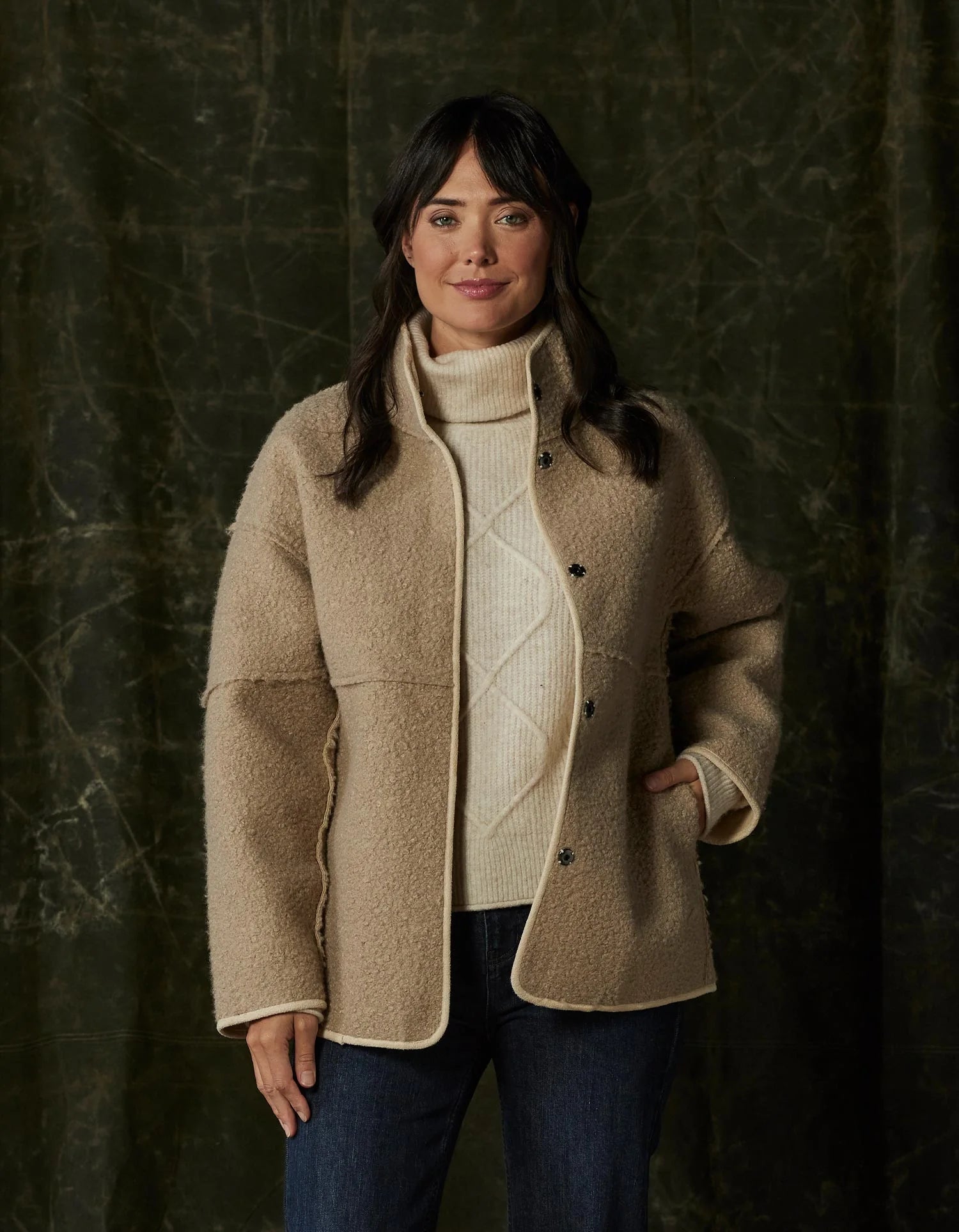 Highland Fleece Snap Coat