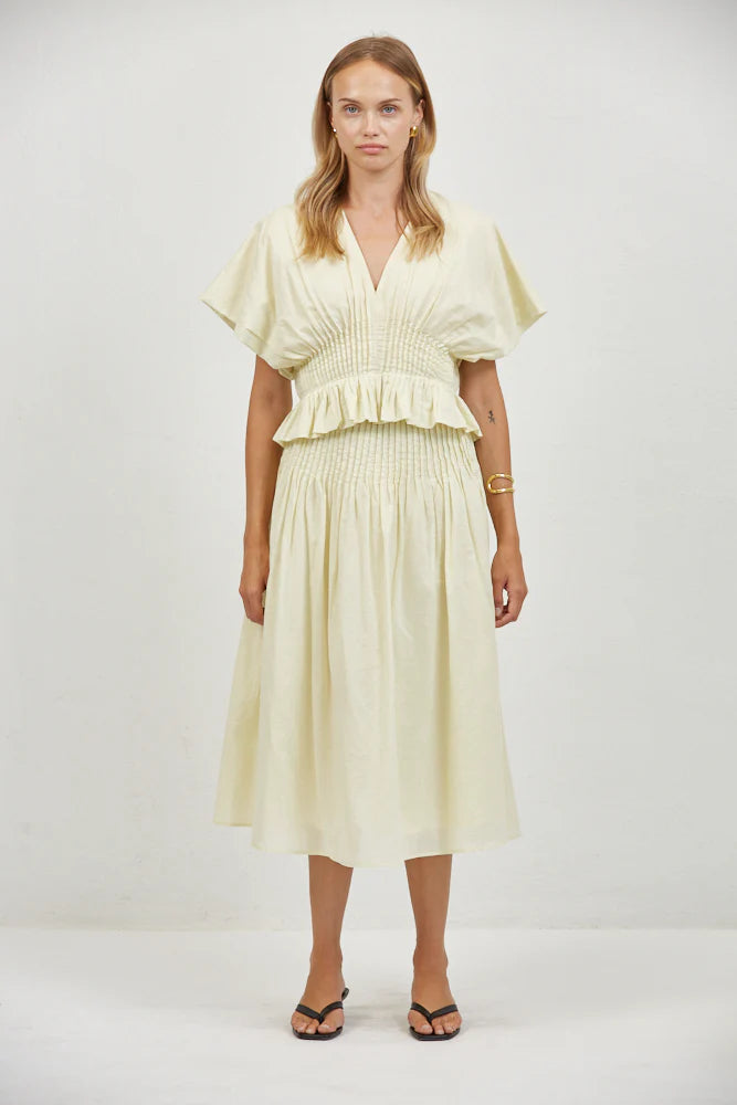Madine Skirt - Pastel Yellow