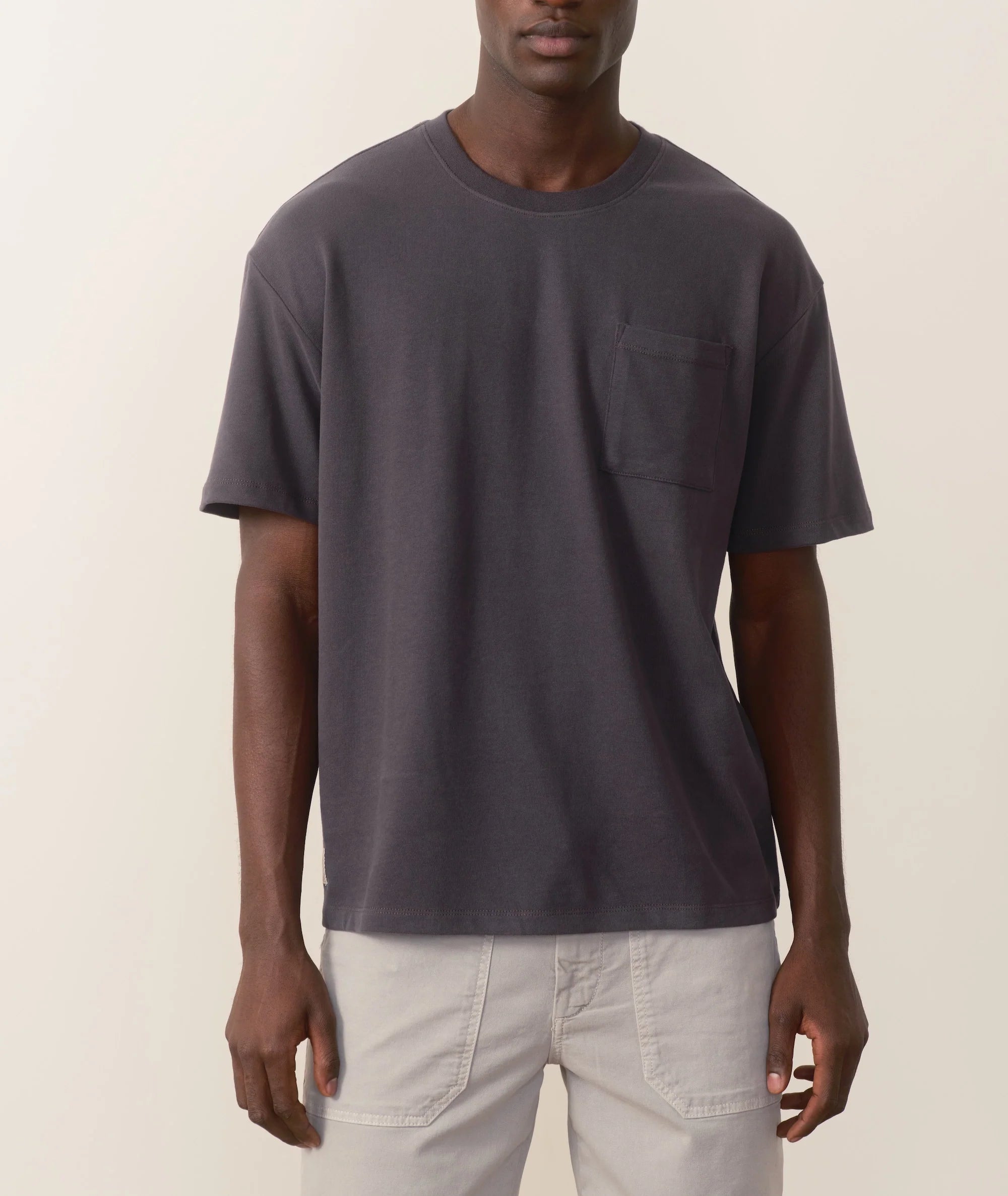 Relaxed Boxy Sueded Ten Year Tee