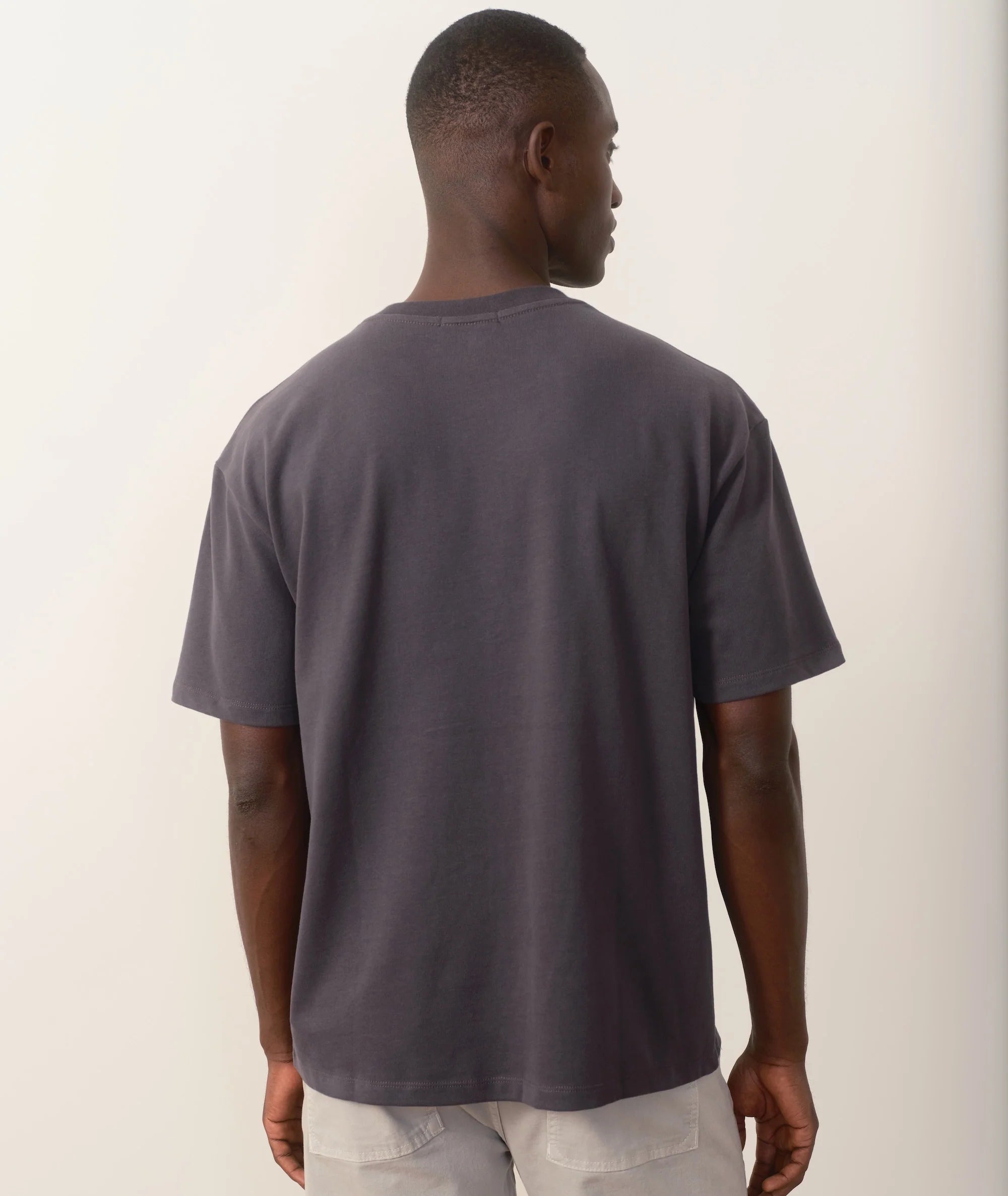 Relaxed Boxy Sueded Ten Year Tee
