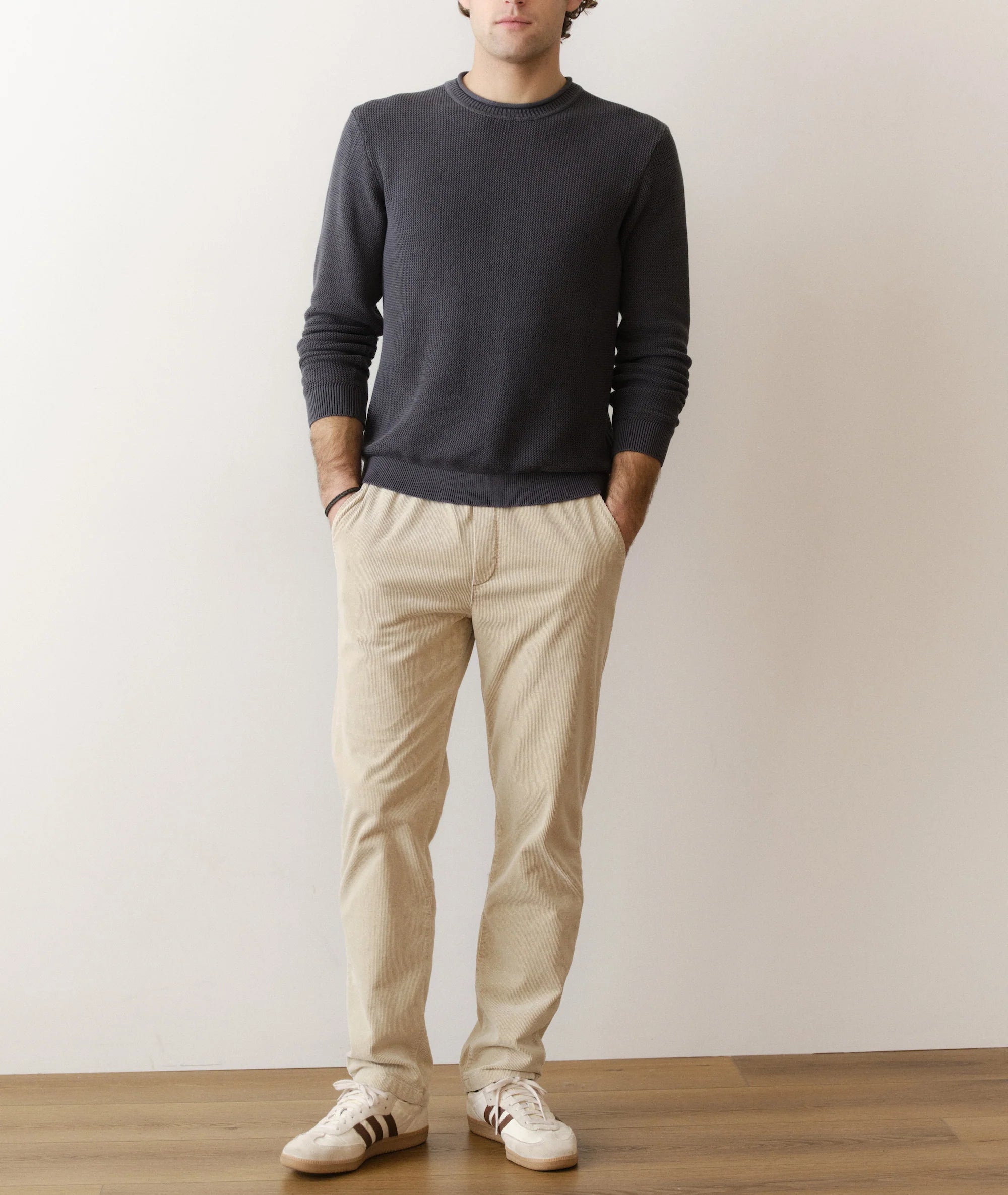 Noah Roll Neck Sweater - Mood Indigo