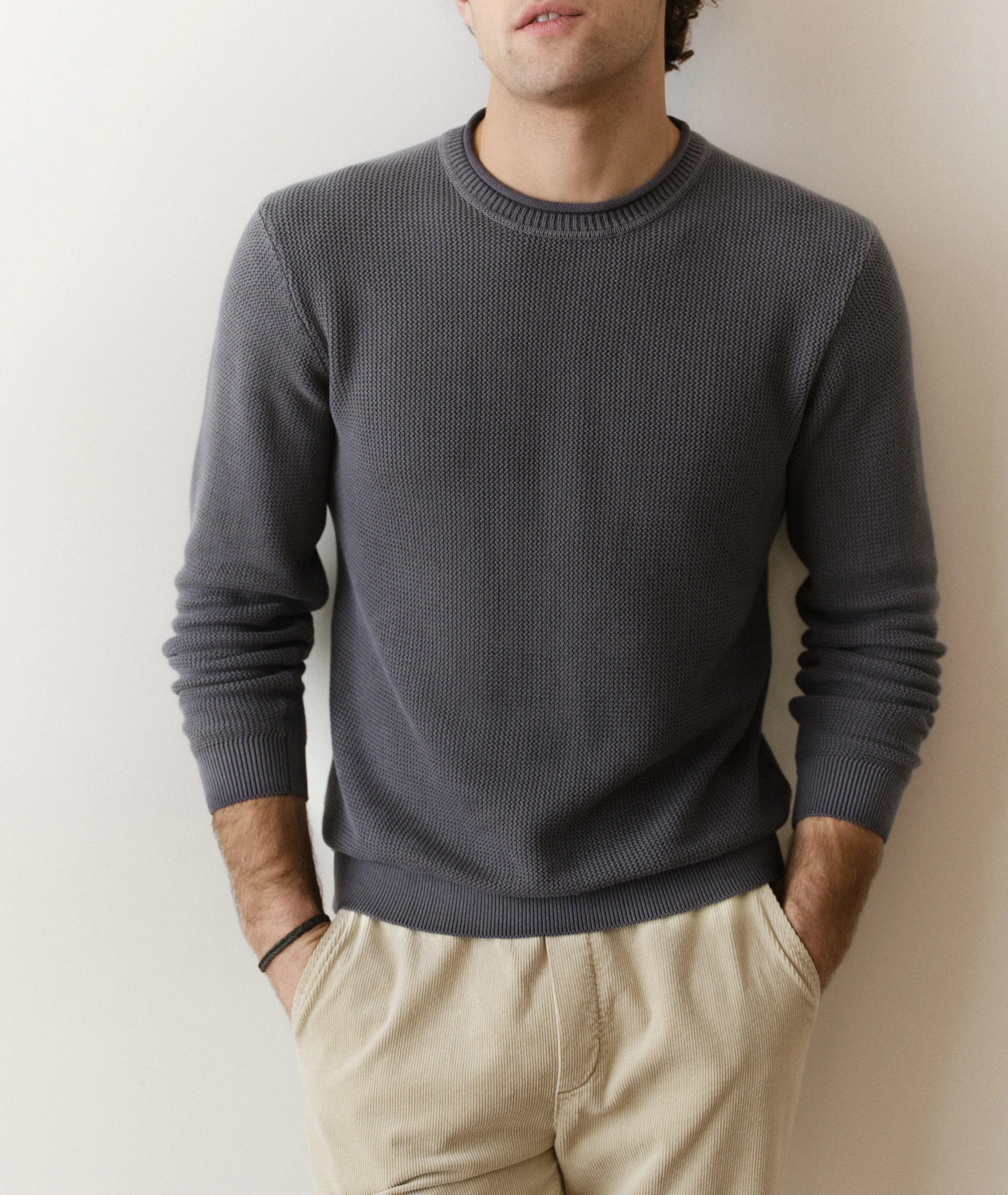 Noah Roll Neck Sweater - Mood Indigo