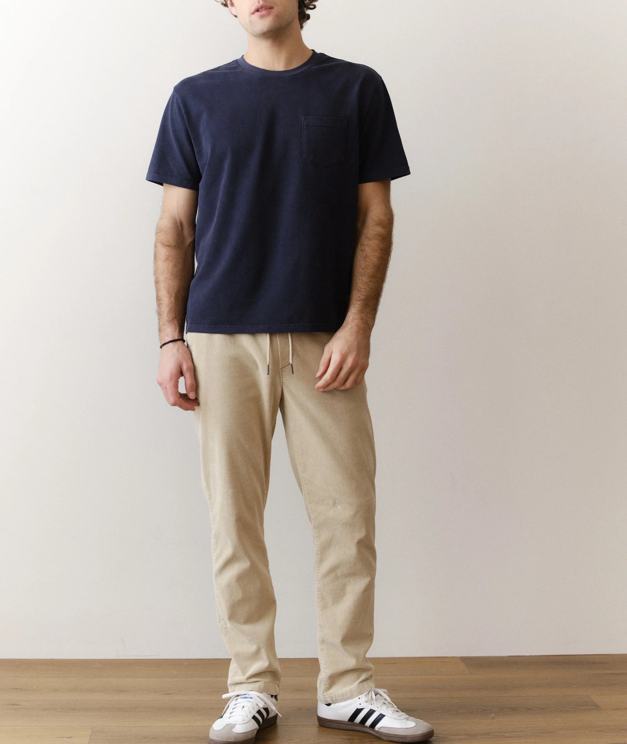 Luxe 250 Relaxed Pocket Tee - India Ink
