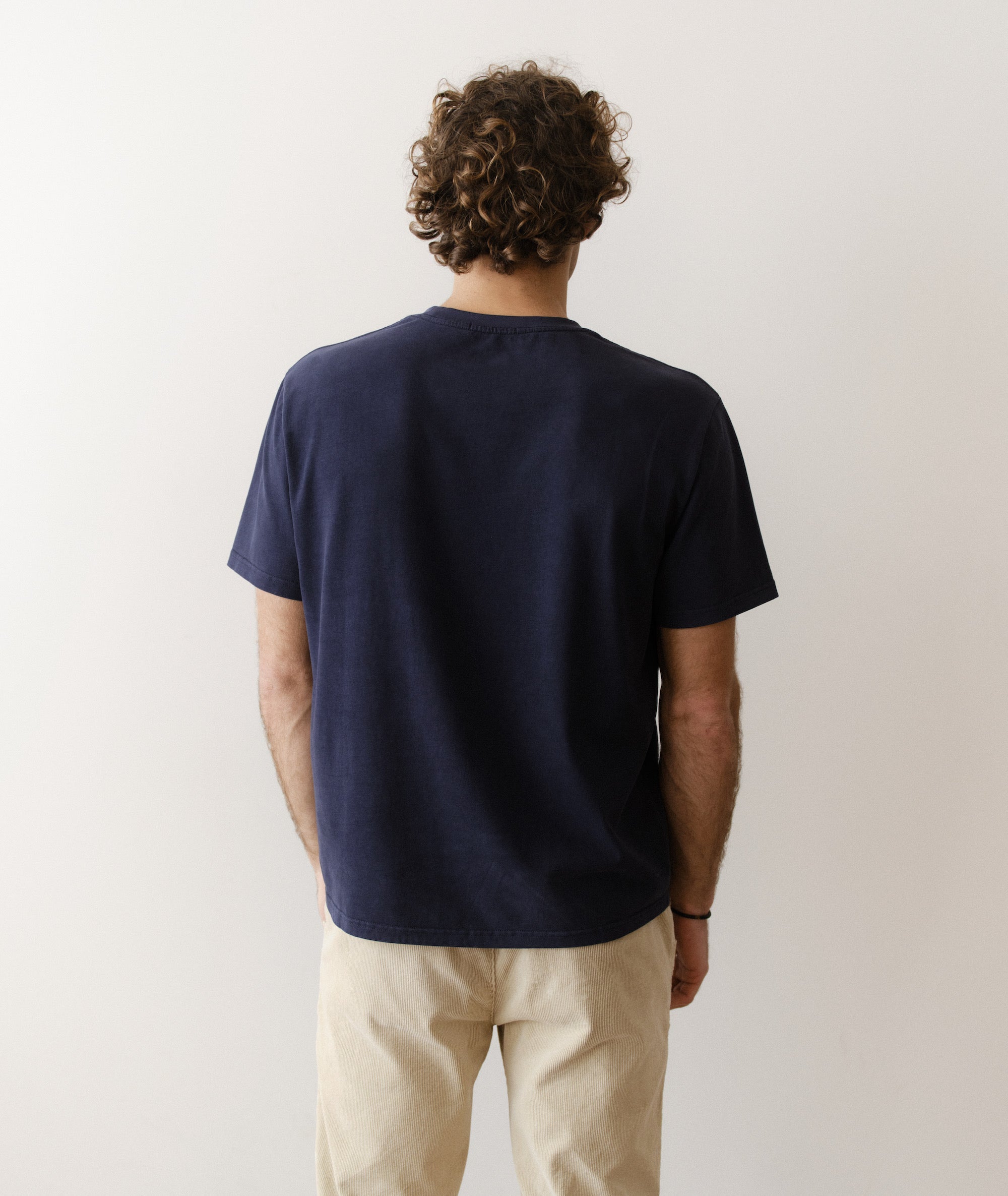 Luxe 250 Relaxed Pocket Tee - India Ink