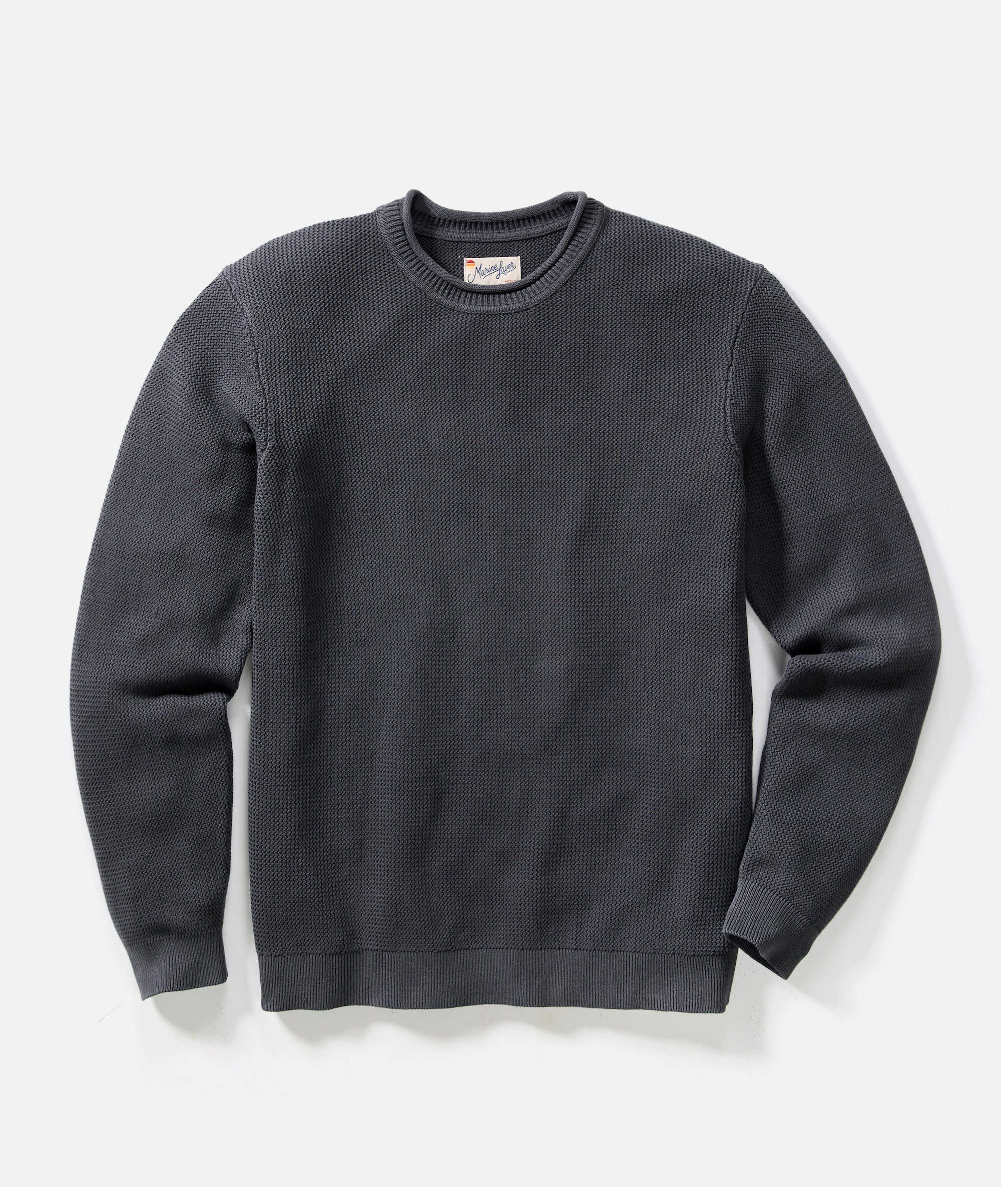 Noah Roll Neck Sweater - Mood Indigo