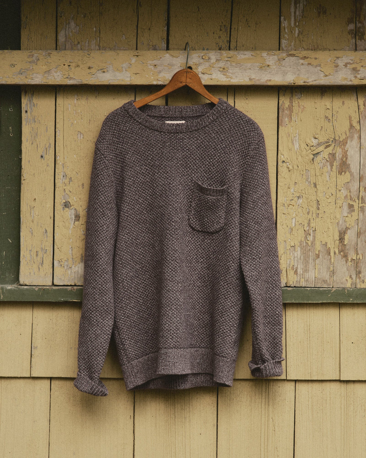 Crawford Crew Sweater - Burgundy Twist