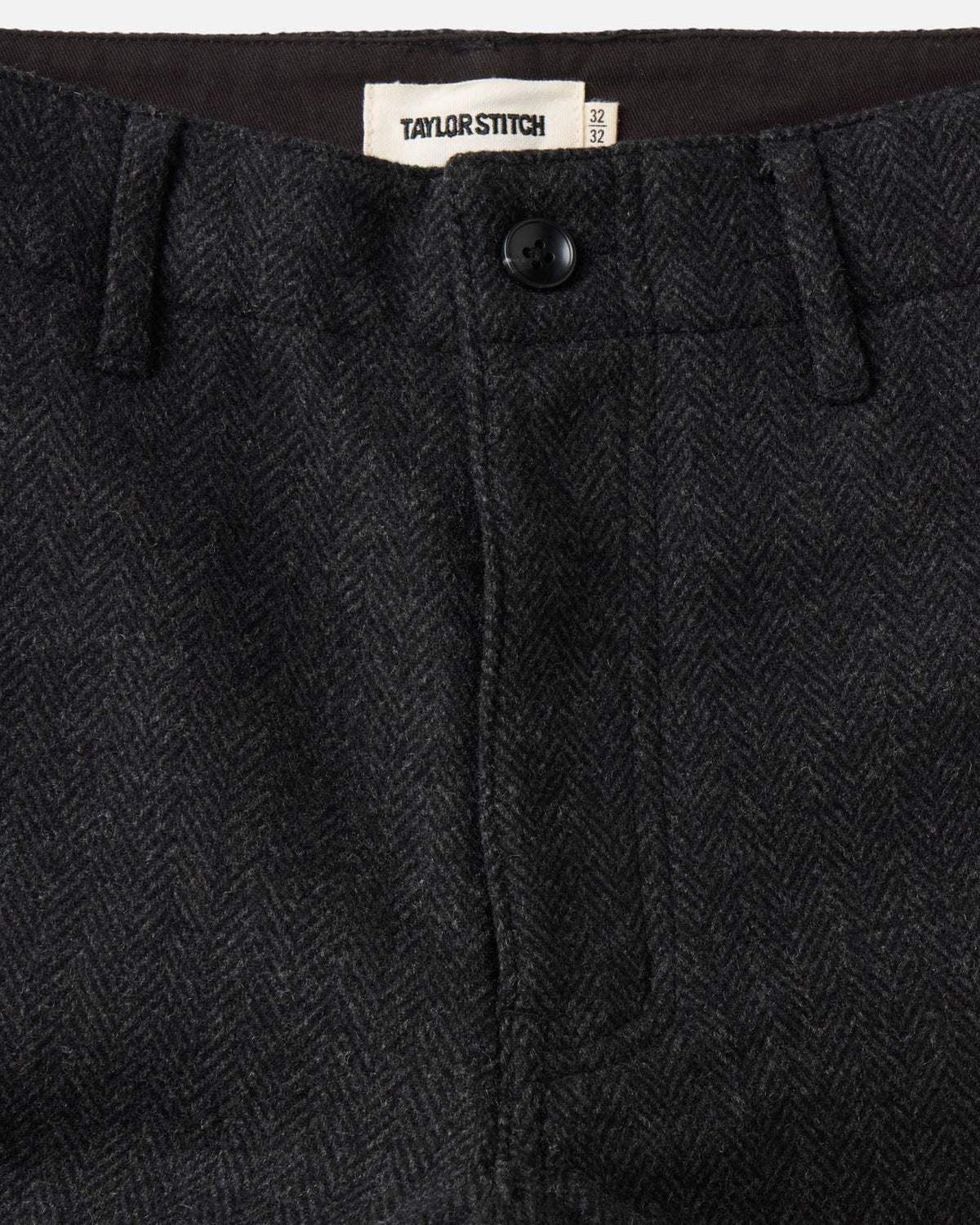 The Carnegie Pant - Coal Herringbone Wool