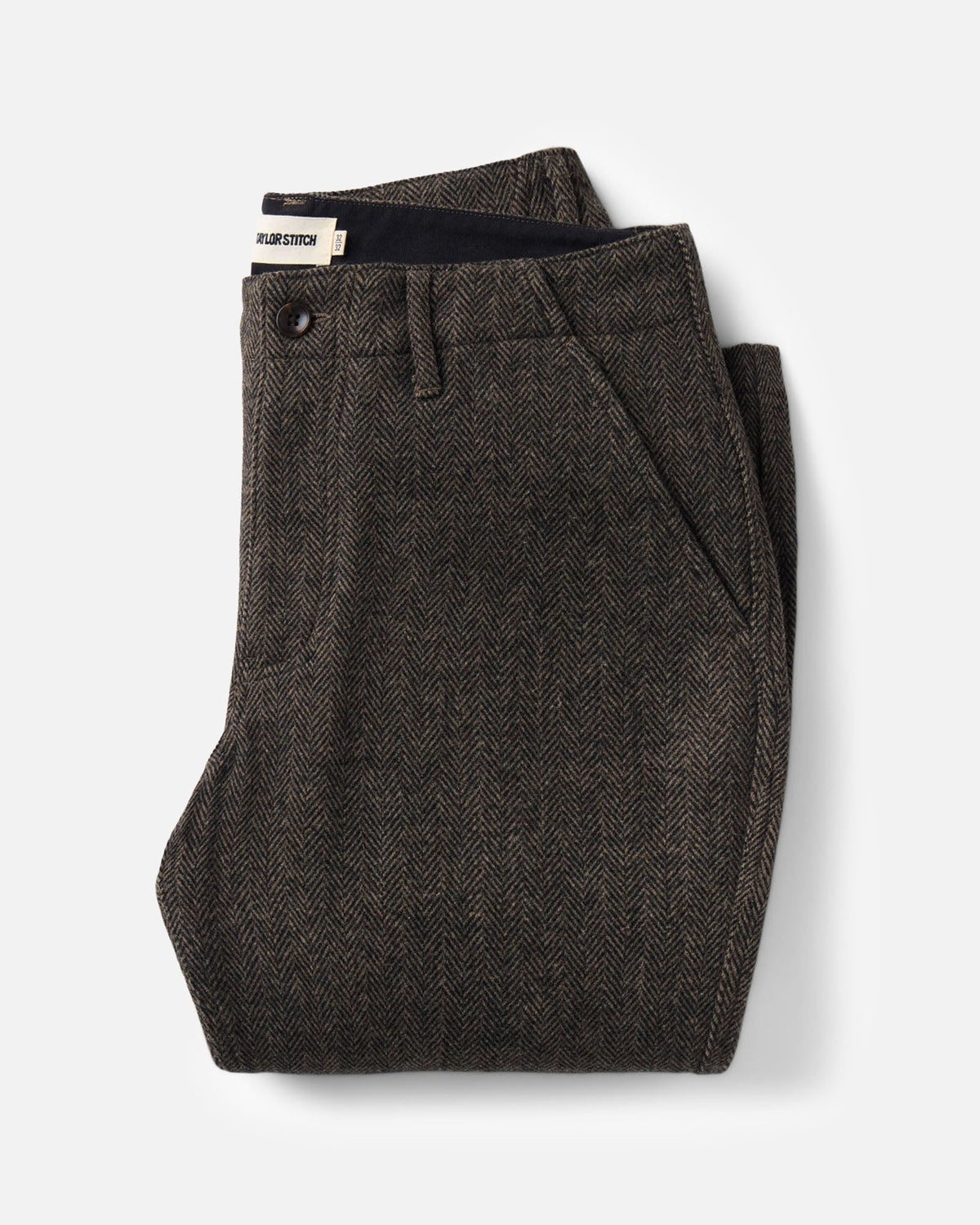 The Carnegie Pant - Walnut Herringbone Wool