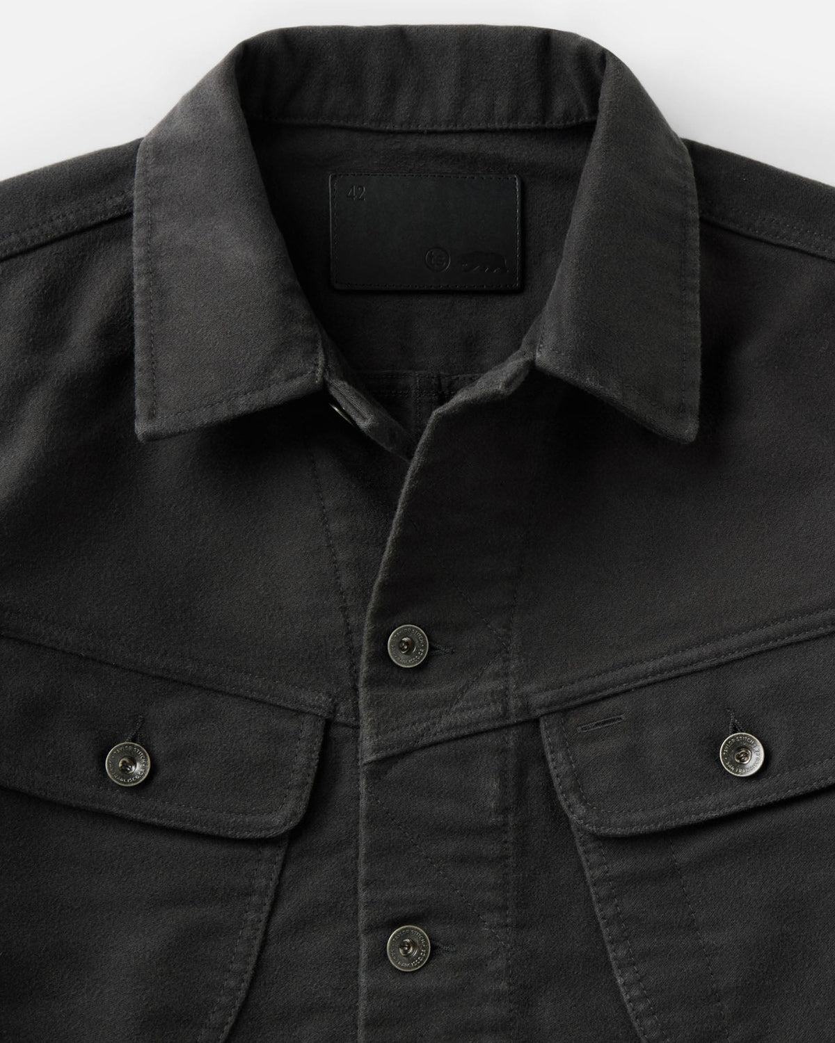 The Long Haul Jacket - Faded Black Washed Moleskin