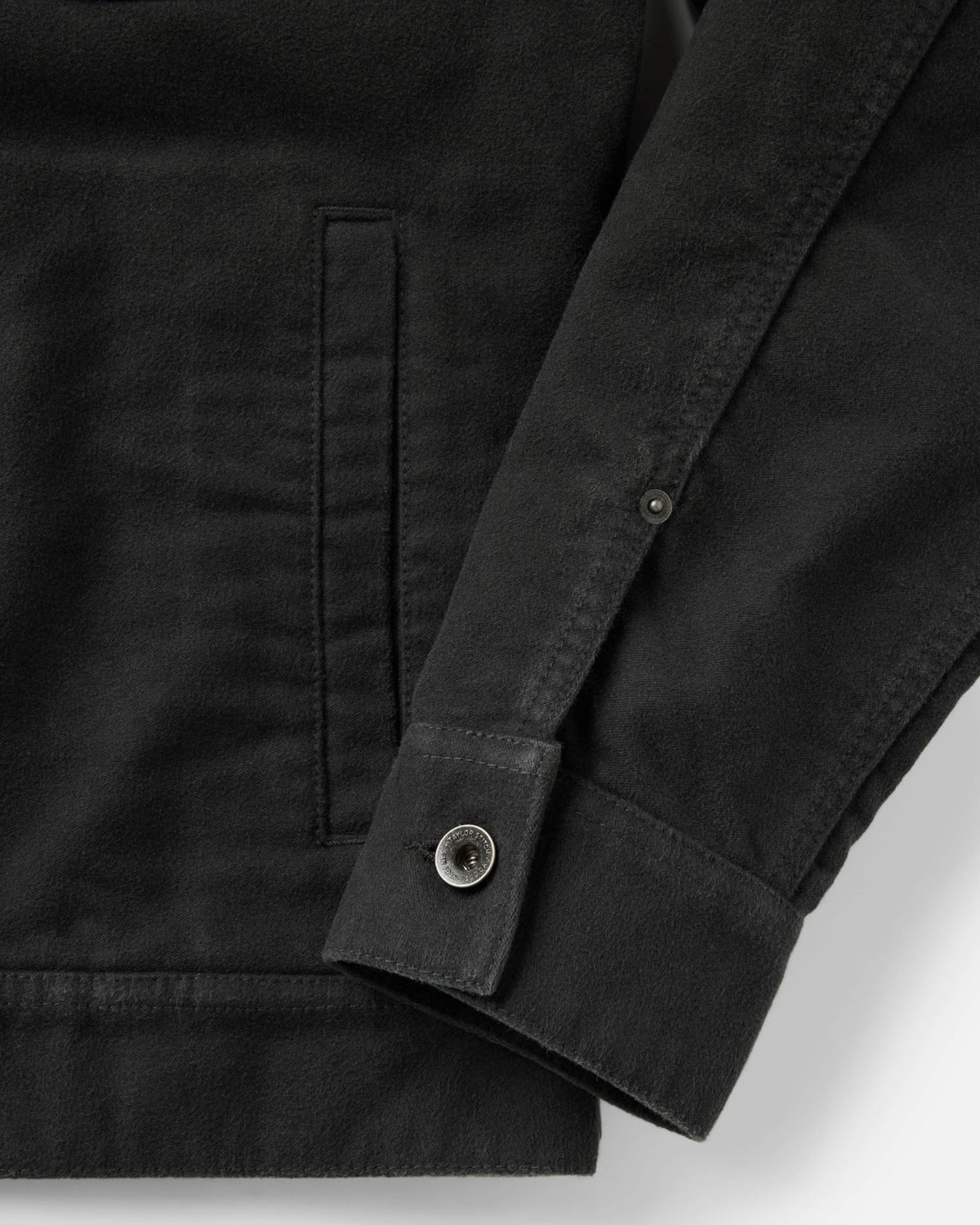 The Long Haul Jacket - Faded Black Washed Moleskin