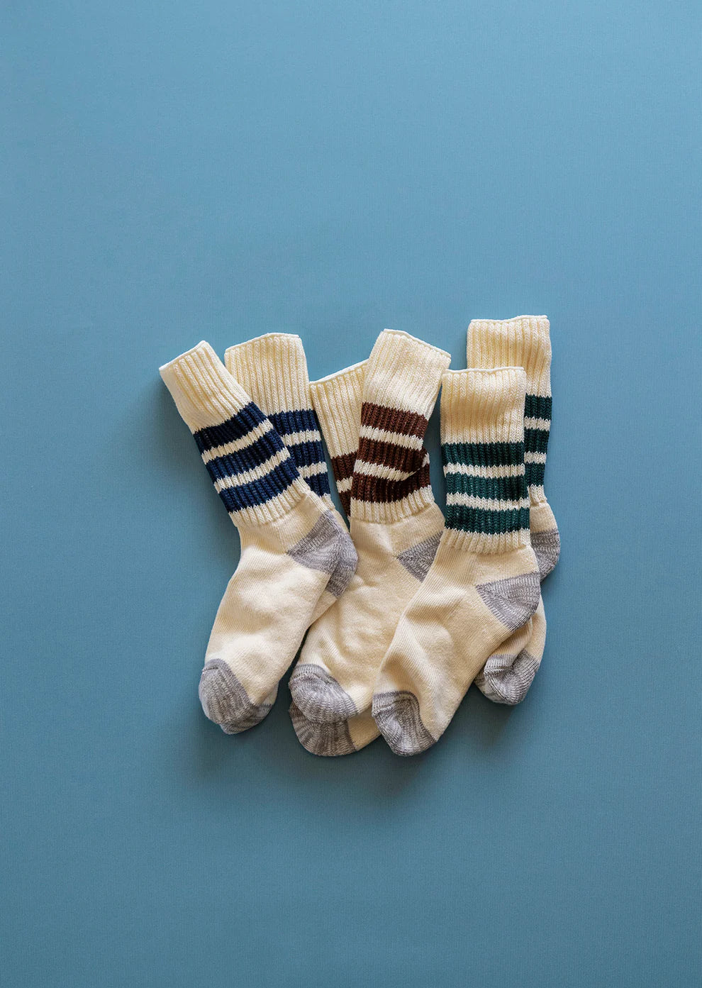 Coarse Rib Old School Crew Socks