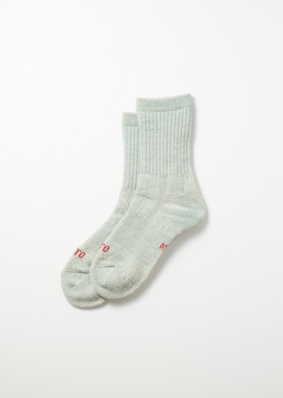 Double Face Mini Crew Socks - Light Blue