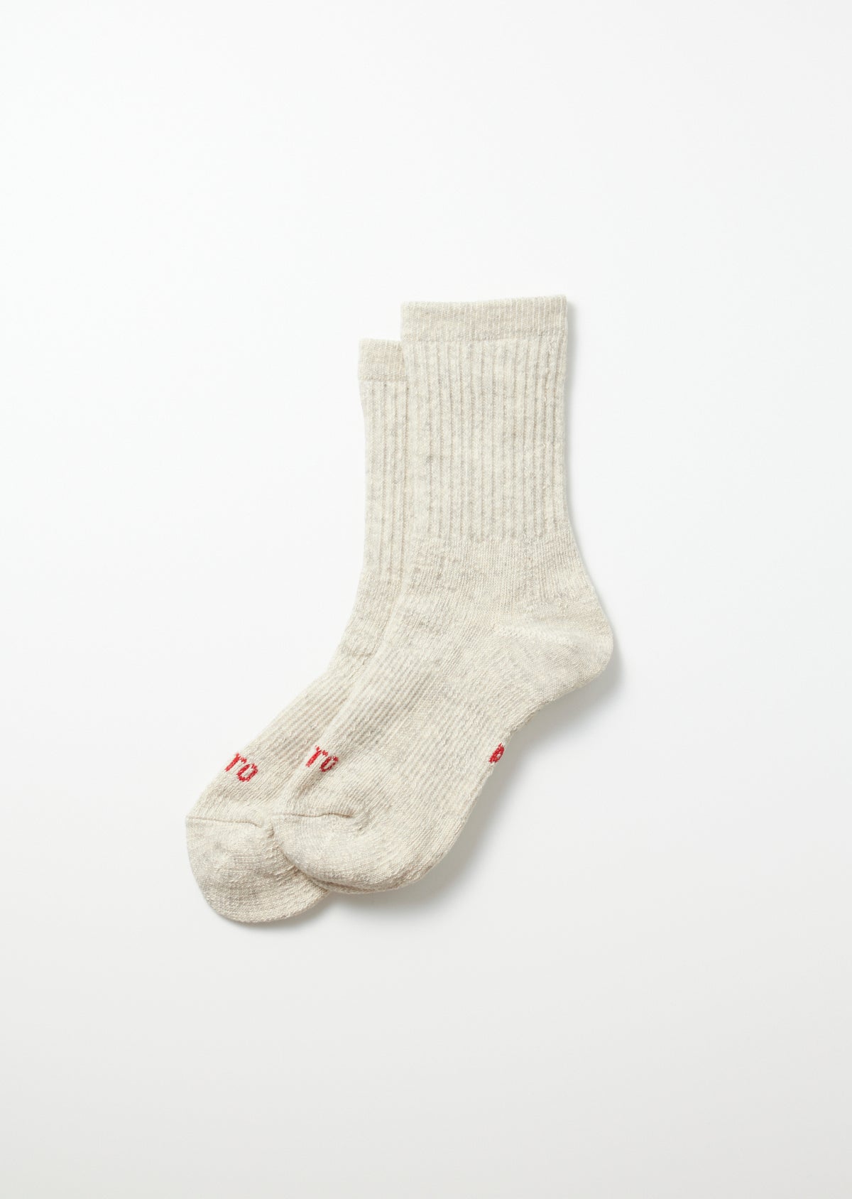 Double Face Mini Crew Socks - Light Gray