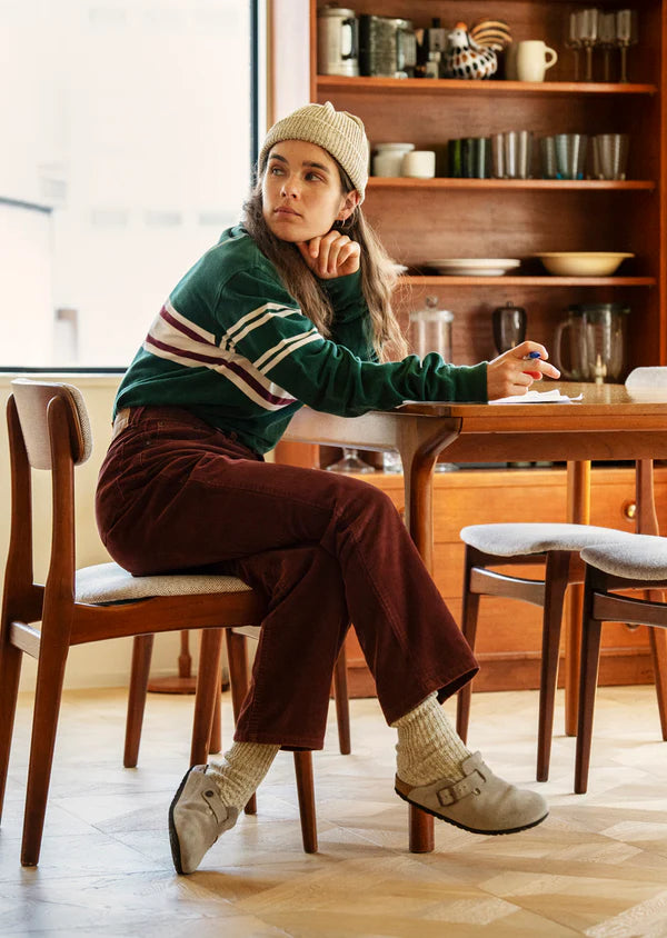 Recycled Cotton Marl Beanie / Khaki Brown Winter25