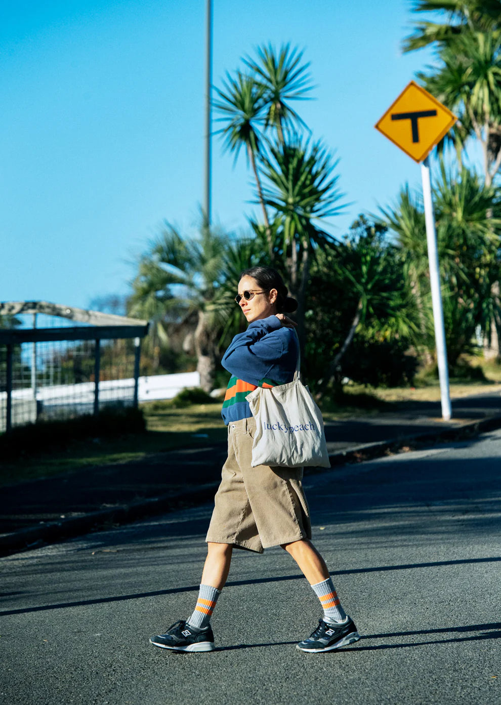 Pile Stripe Marl Socks