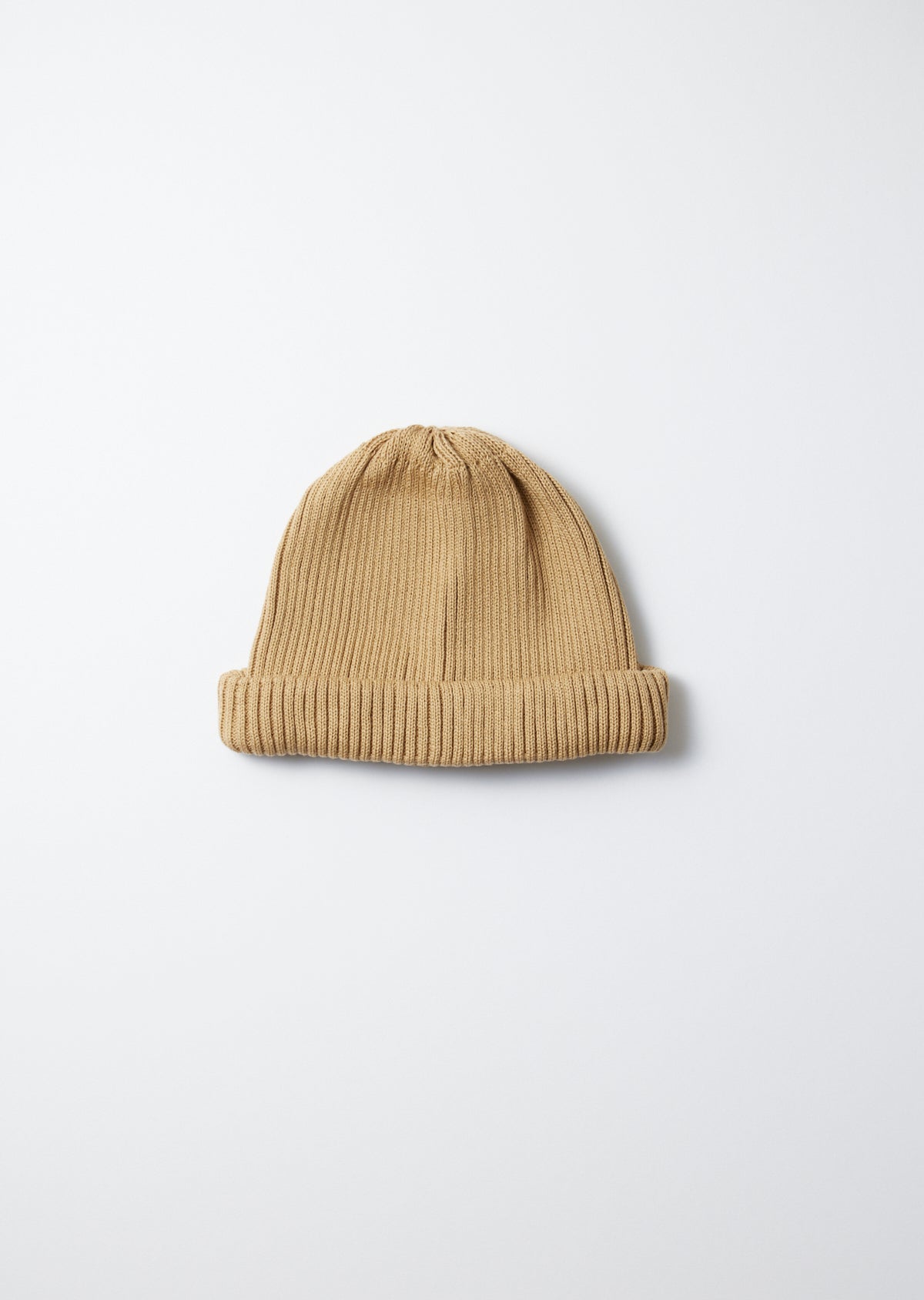 Cotton Roll Up Beanie / Beige Winter25