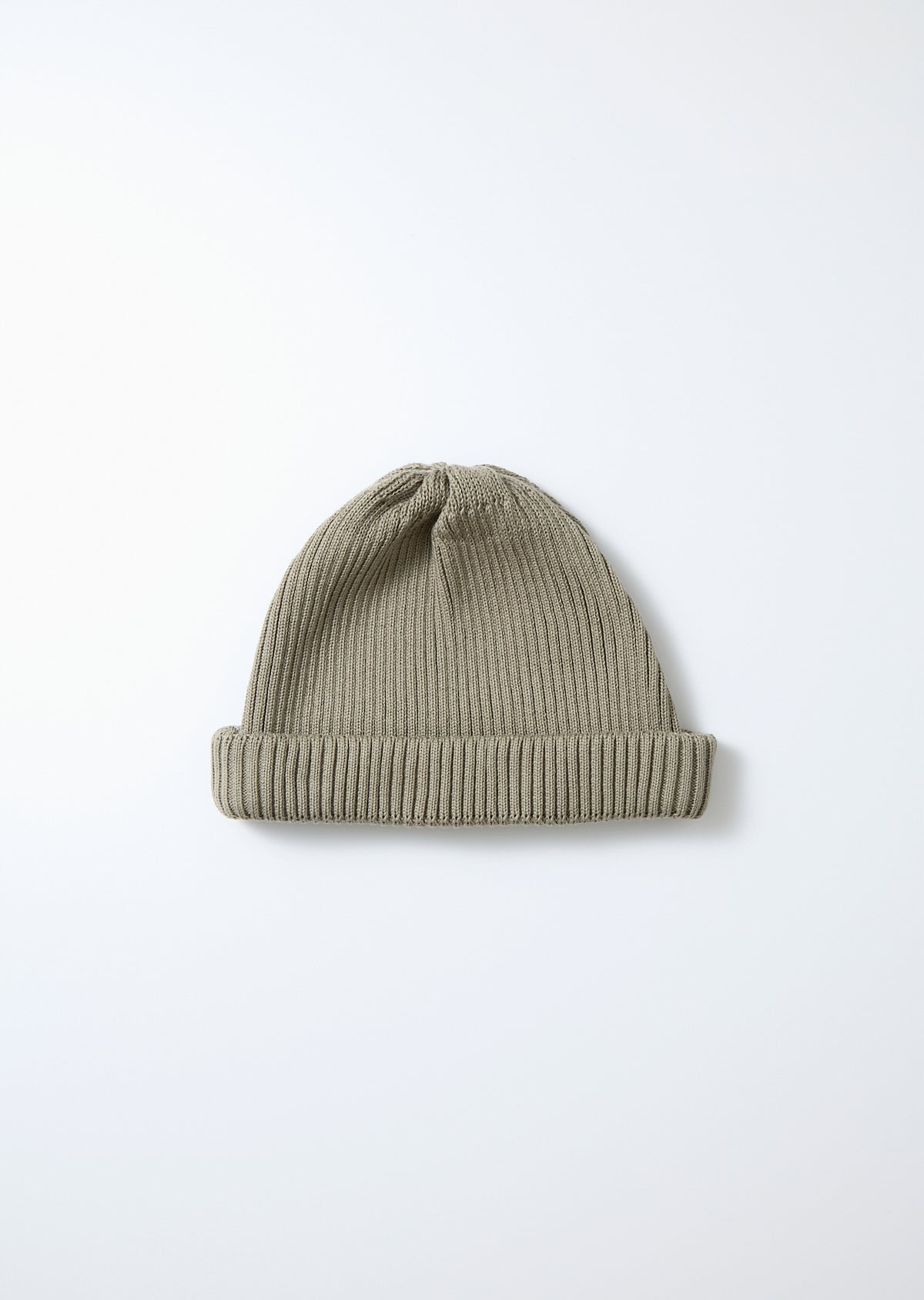 Cotton Roll Up Beanie - Sage
