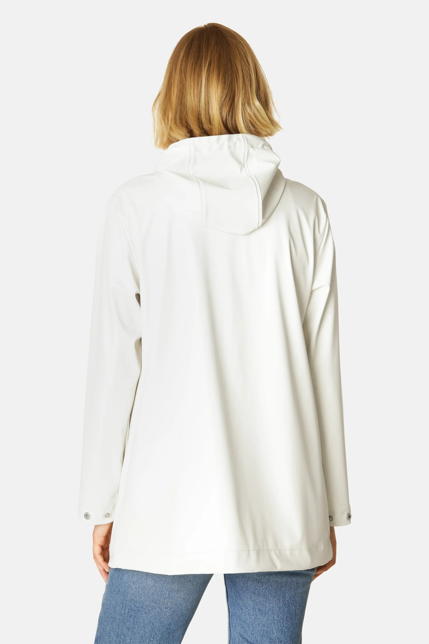 Hooded Raincoat (RAIN228) - Milk Créme