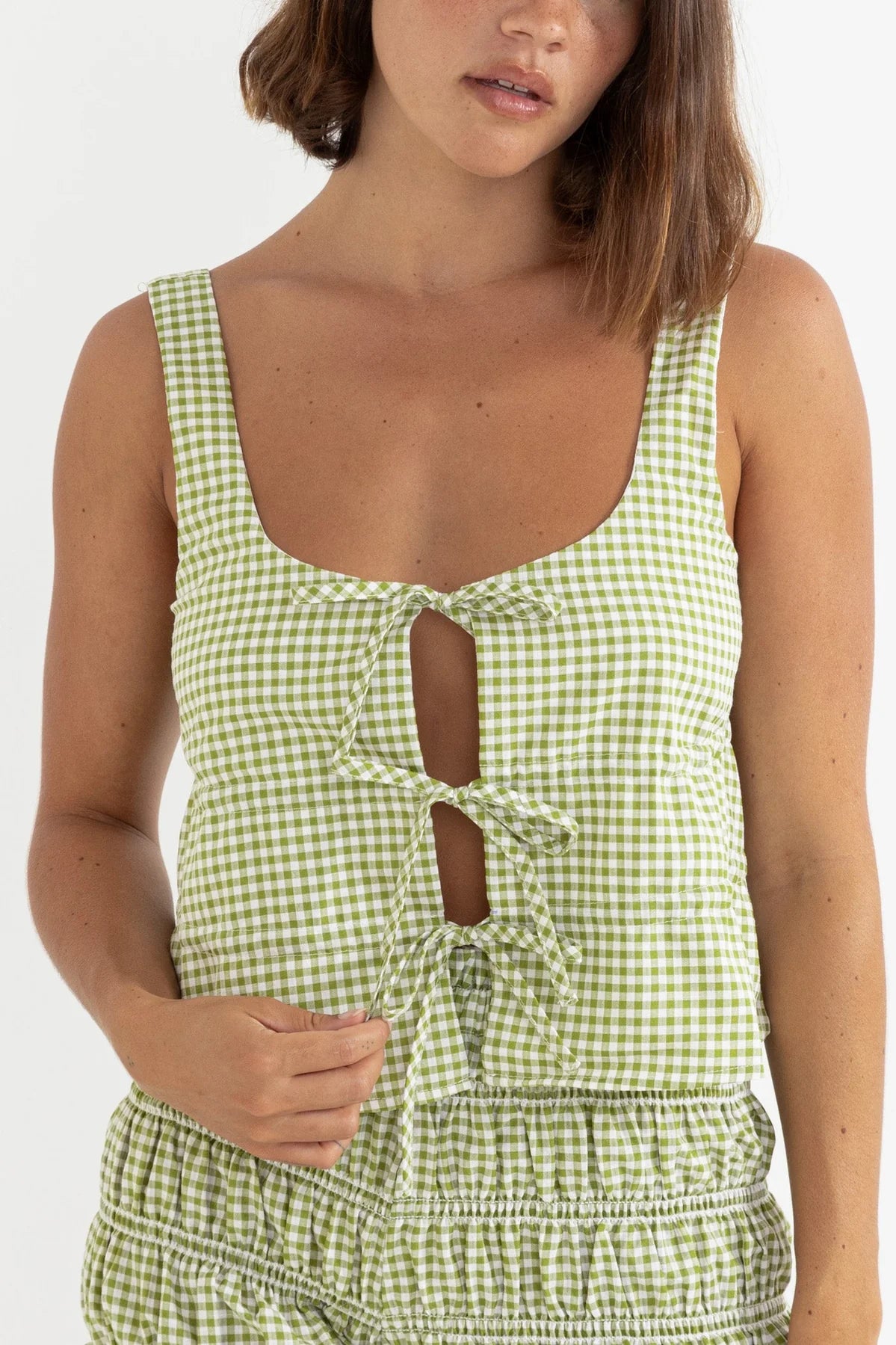 Gloria Tie Front Top