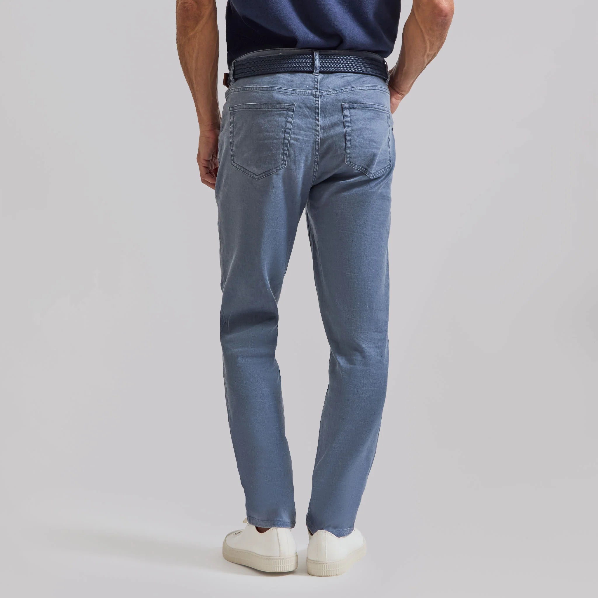 R51 Pant - Lino Elastico 5-pocket - Medium Blue