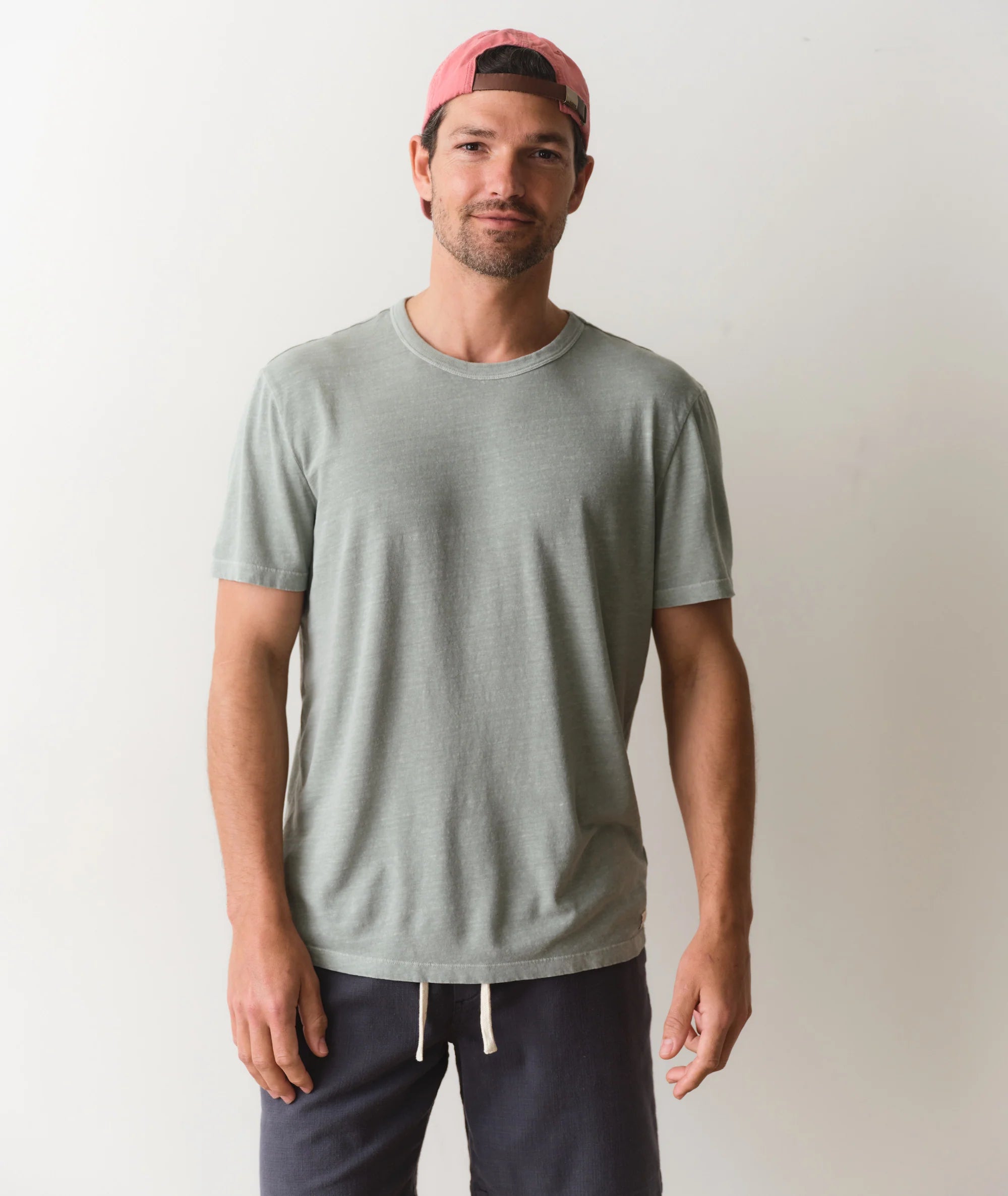 Hemp Cotton Relaxed Tee - Iceberg Green