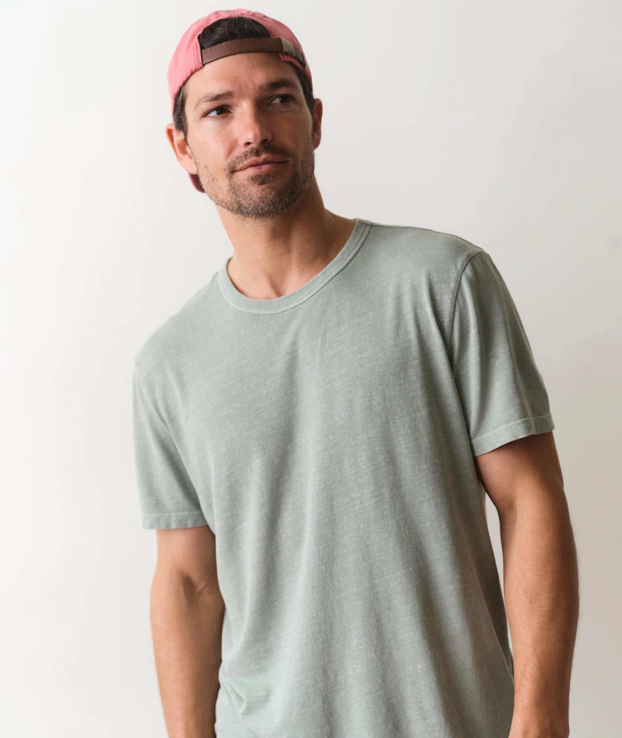 Hemp Cotton Relaxed Tee - Iceberg Green