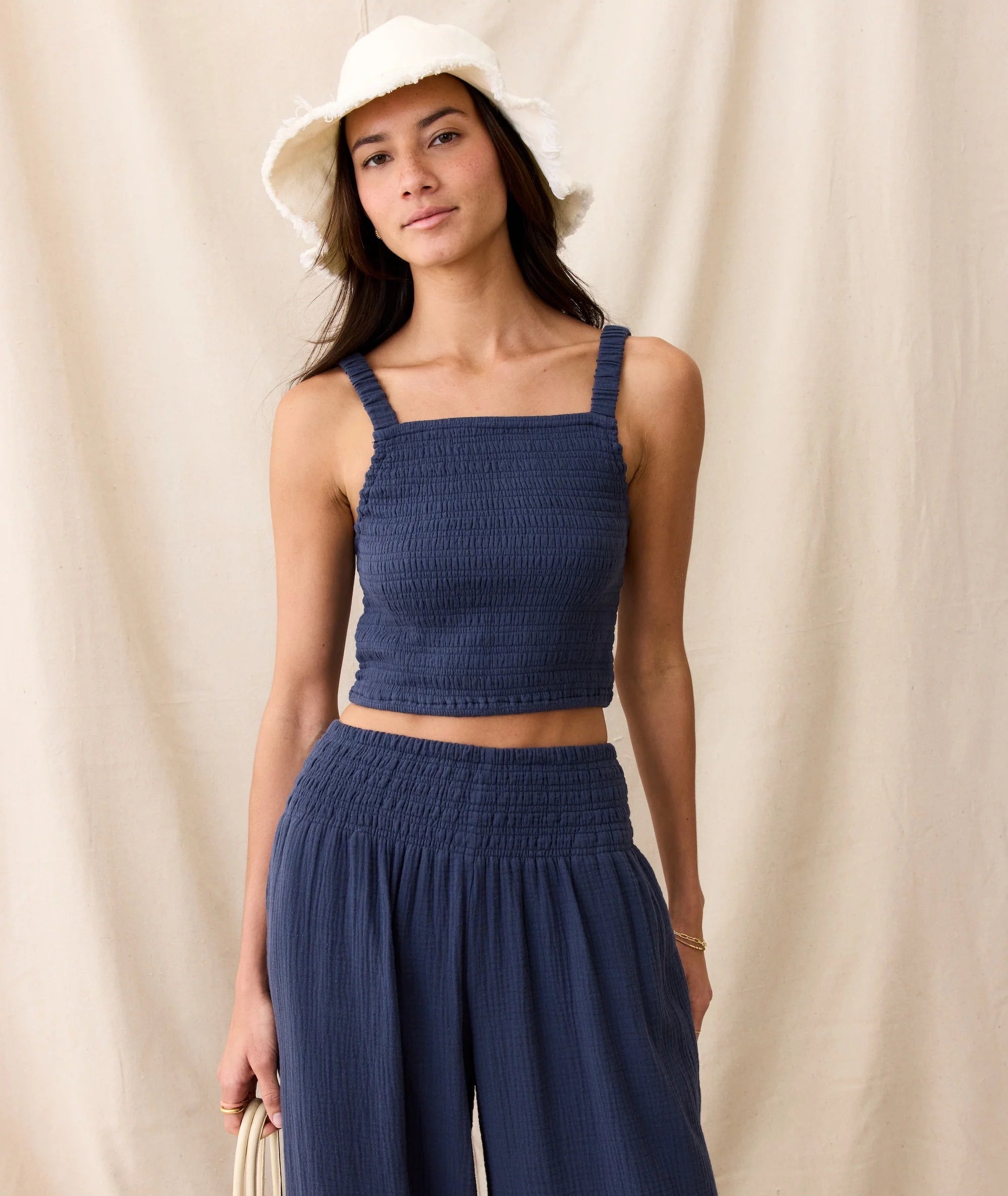 Lila Double Cloth Tank