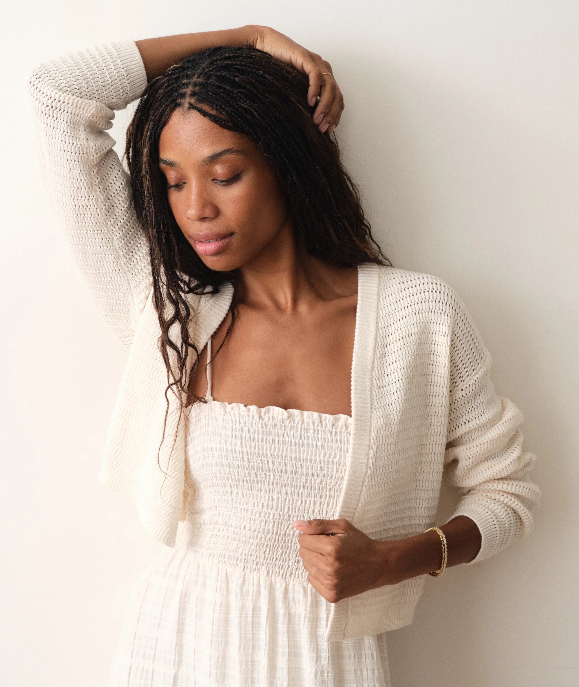 Anacapa Cardigan - Antique White