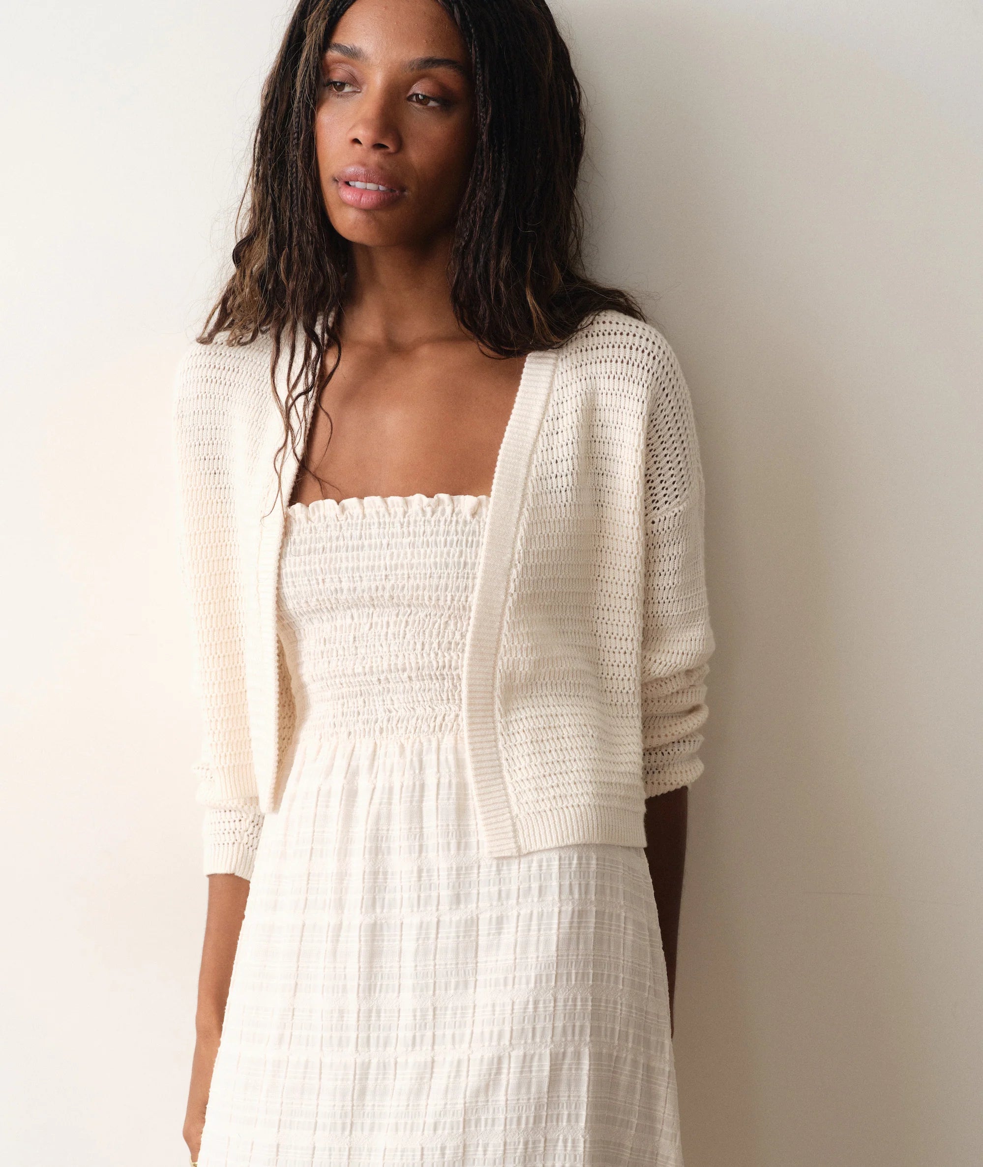Anacapa Cardigan - Antique White