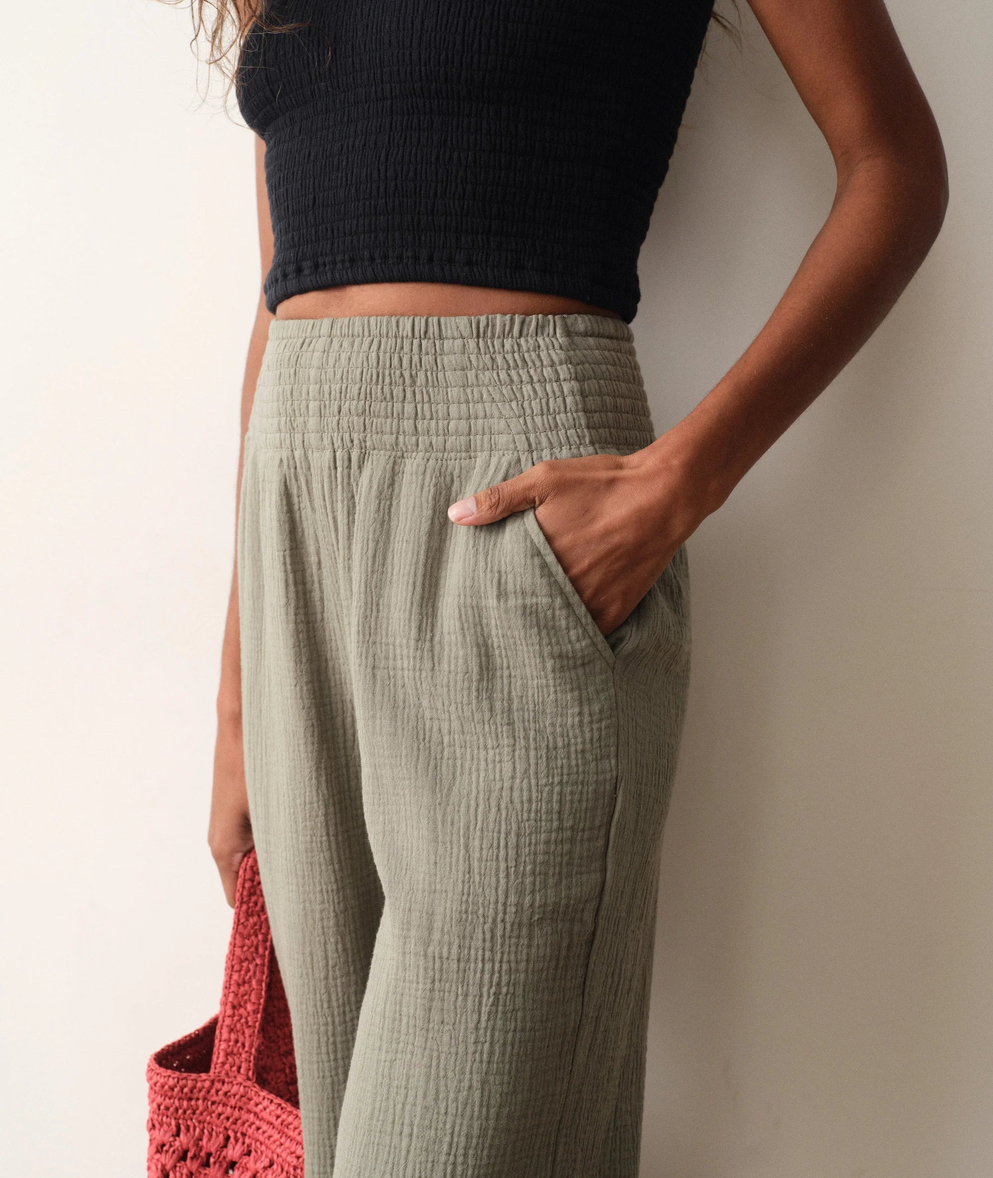 Cali Double Cloth Pant - Sage