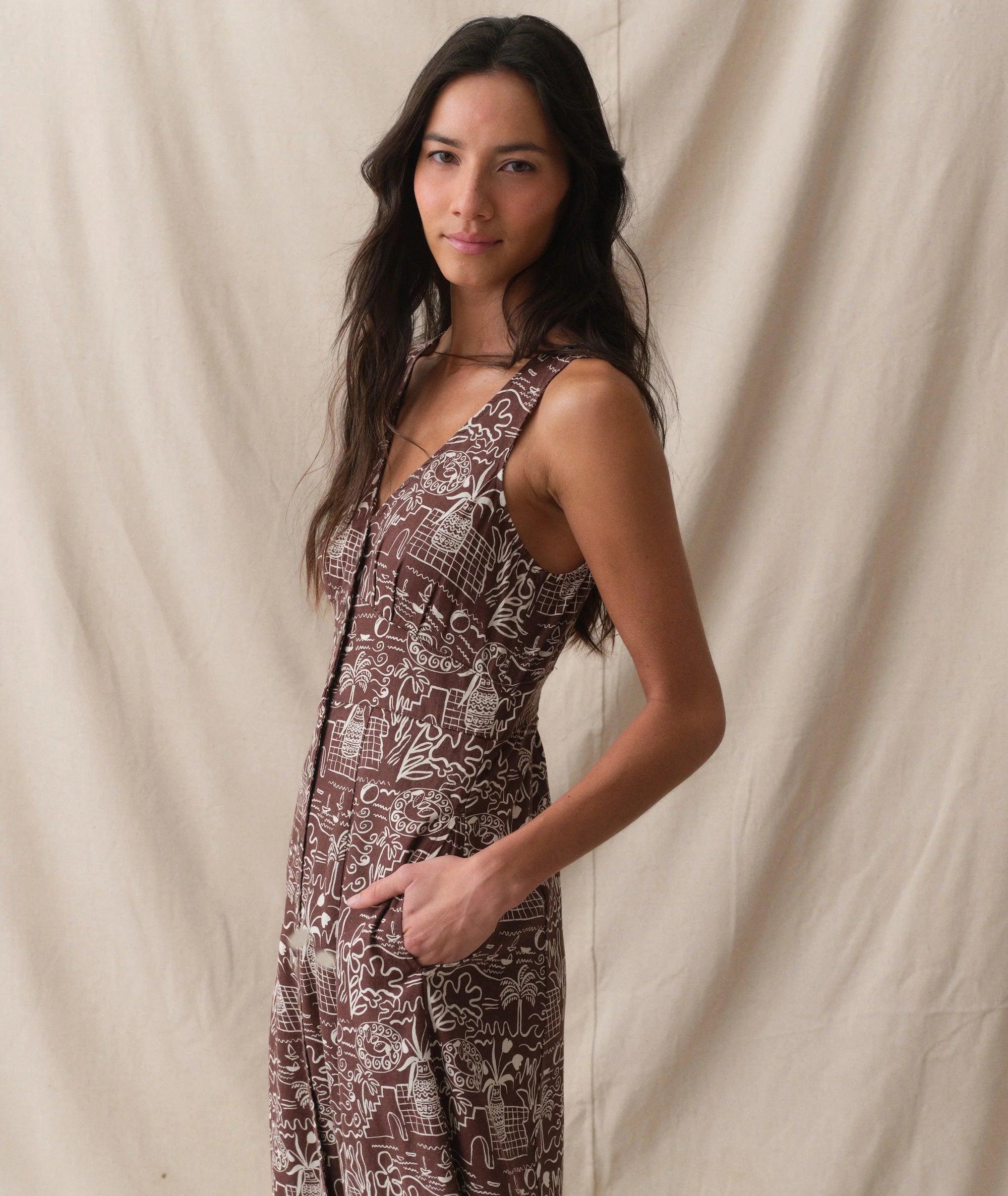 Camila Maxi Dress - Flores Print