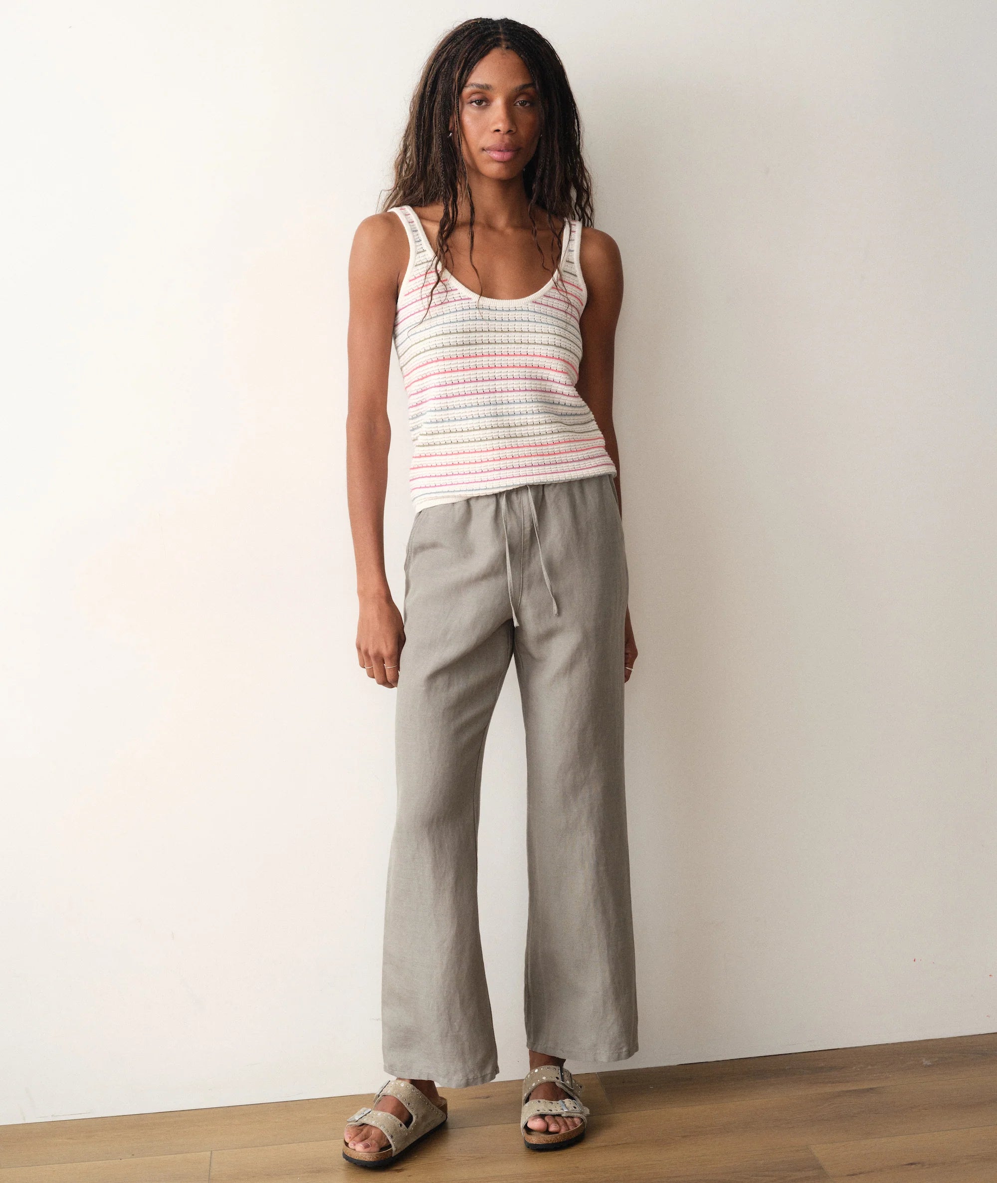 Siena Sweater Tank - Multi Stripe