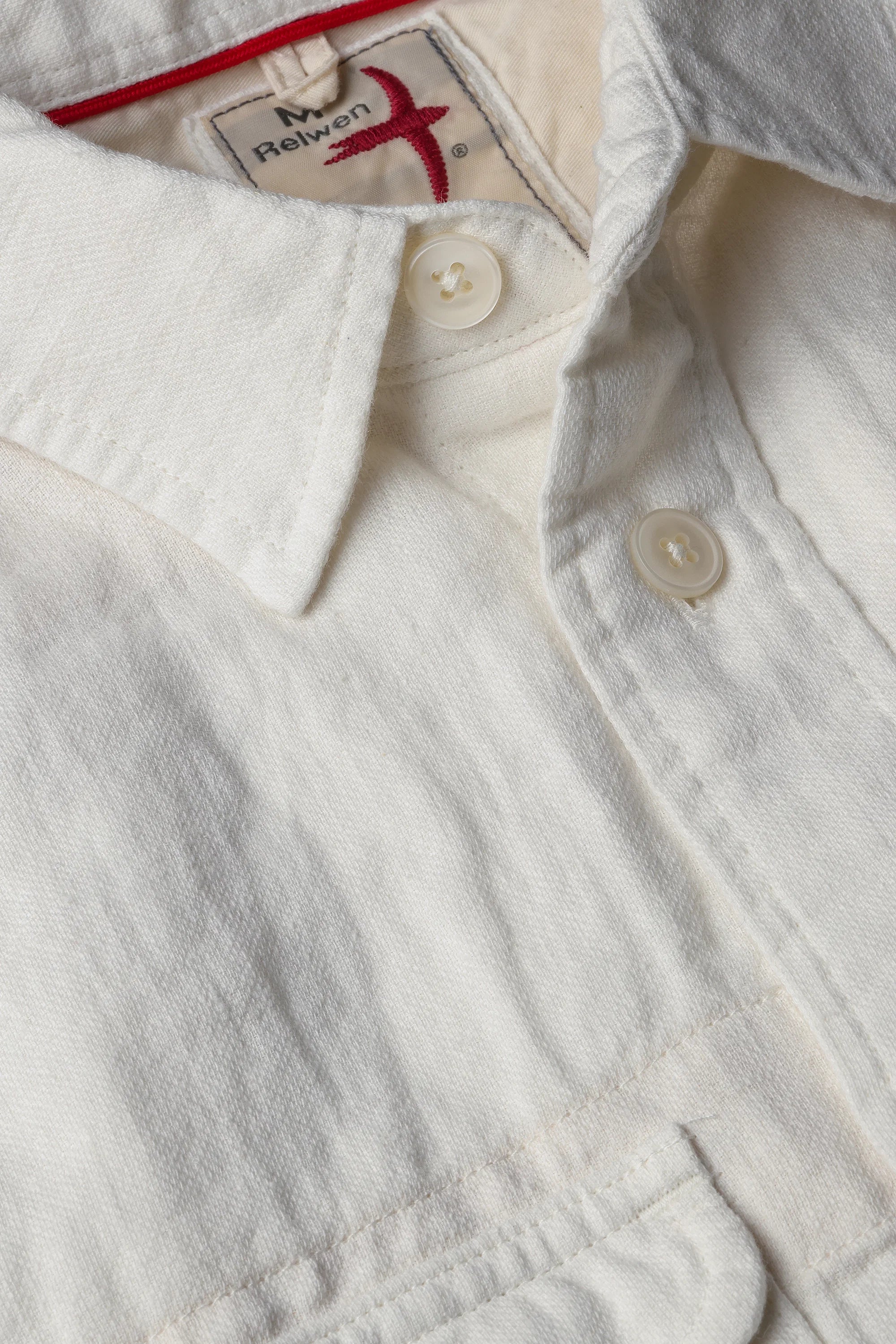 Slub Linen Workshirt - Bone