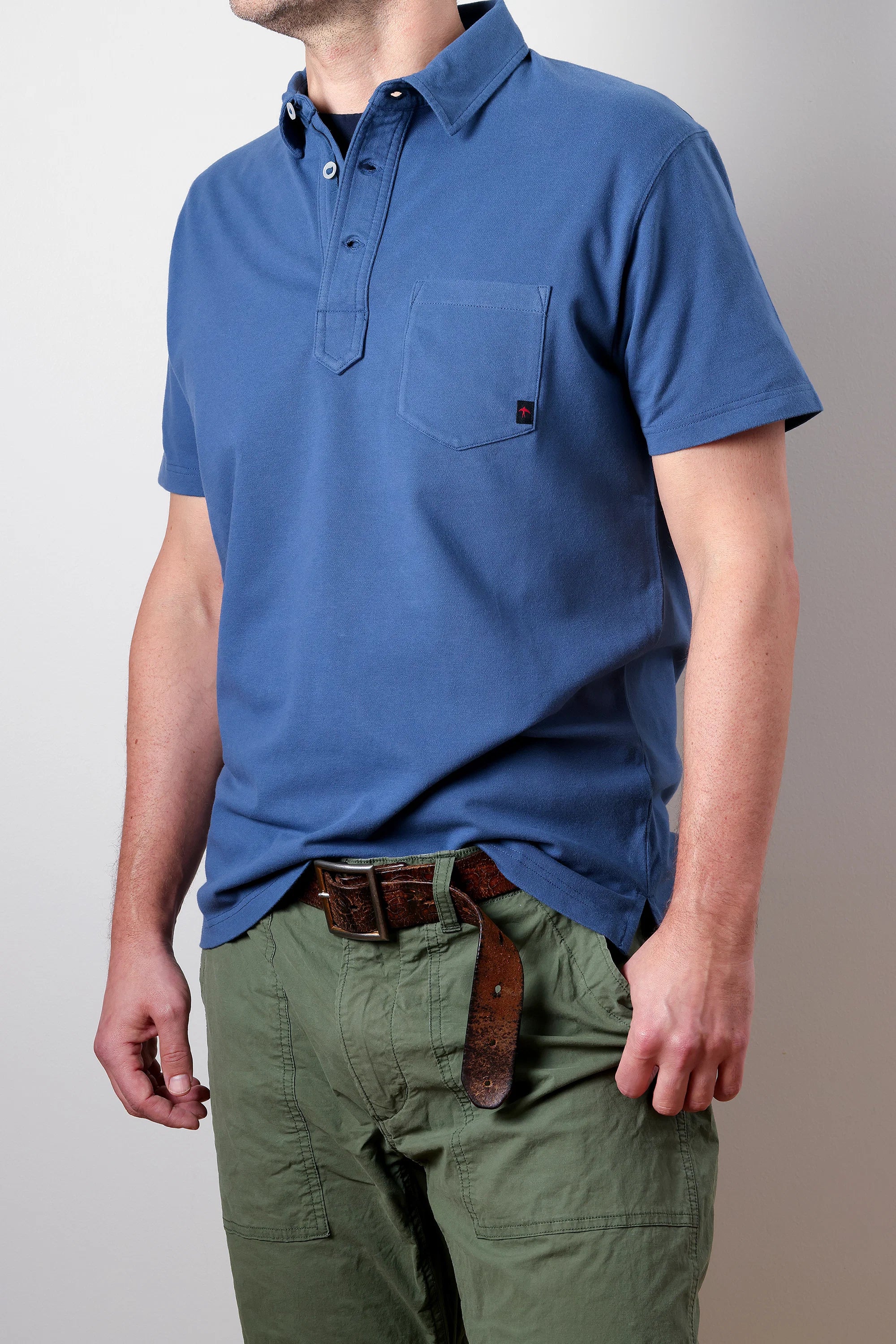 Pique Slot Polo - Pumice