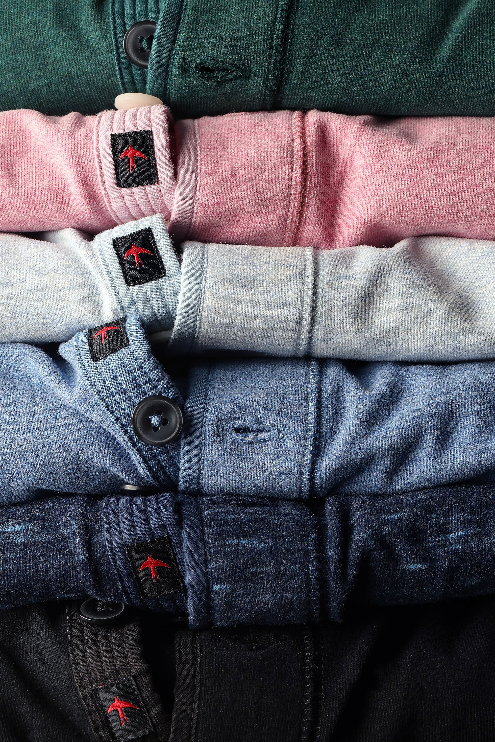 Ringspun Henley - Ice Blue