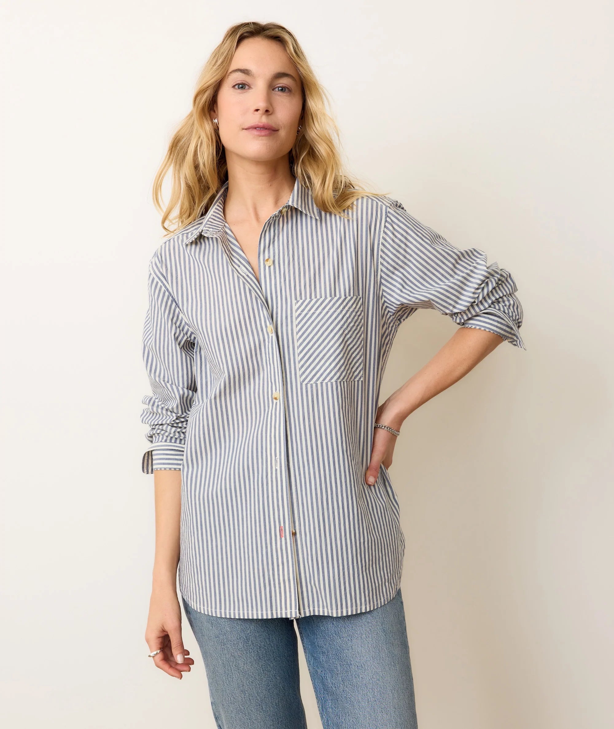 Jane Relaxed Shirt in Cali Poplin