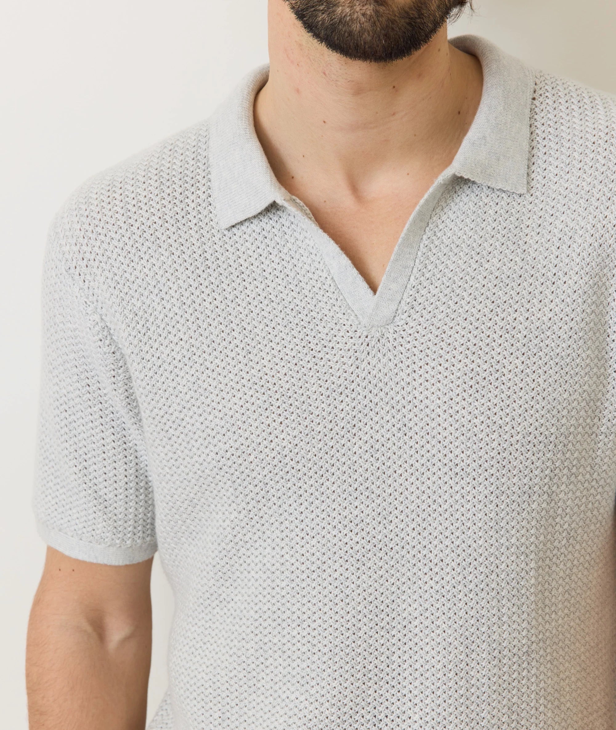Conrad Vertical Stripe Sweater Polo