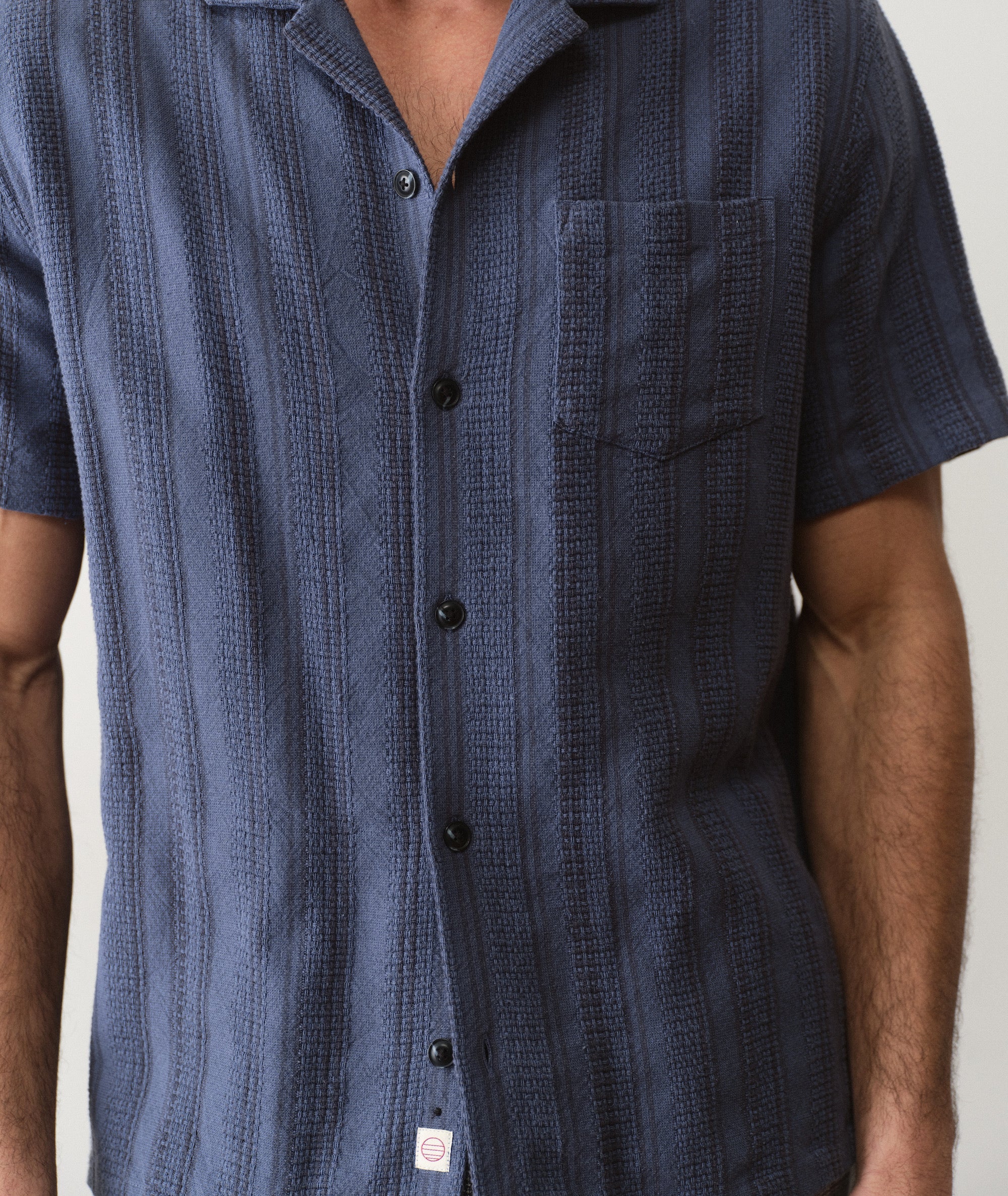 Dobby Resort Shirt - Navy
