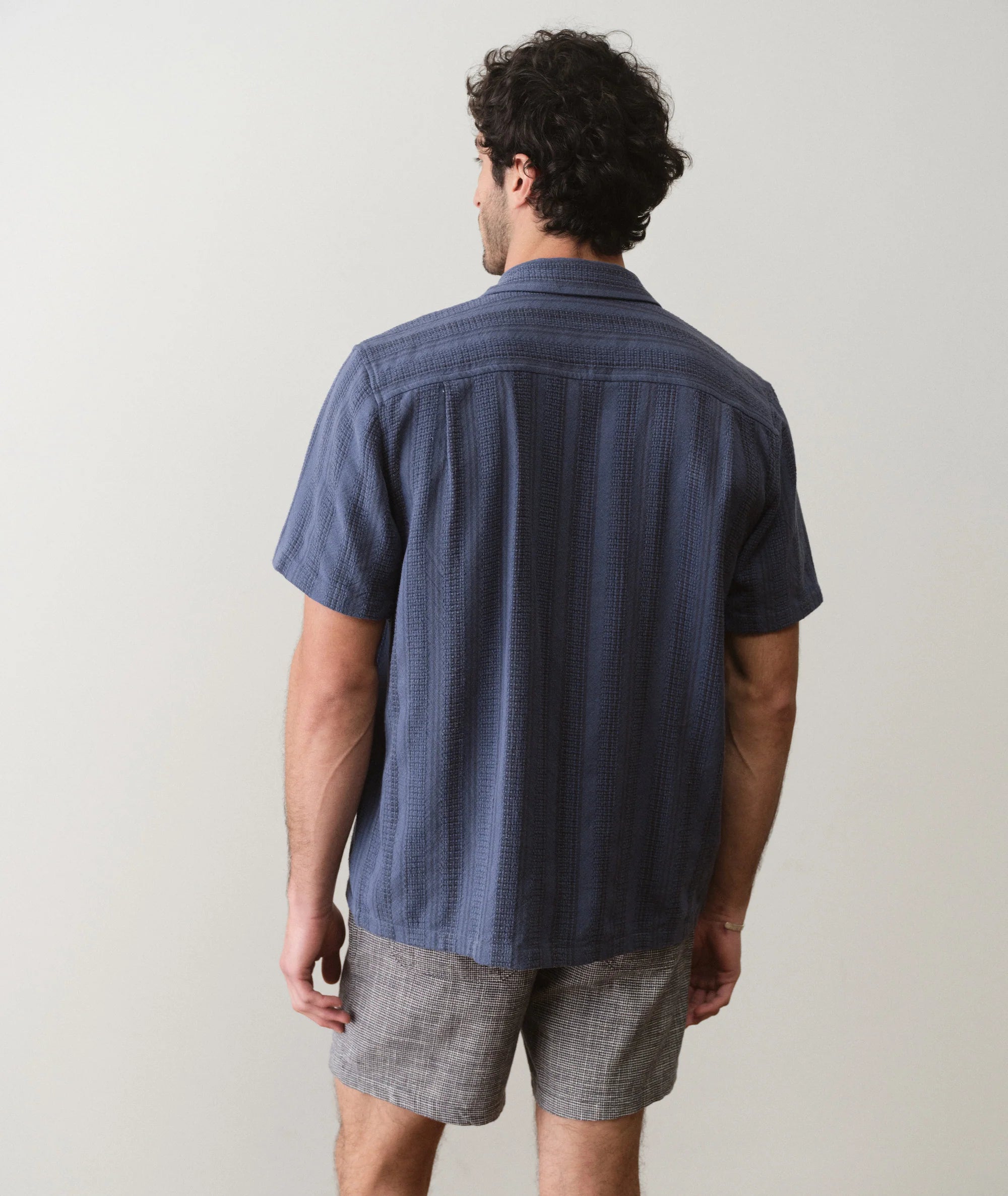 Dobby Resort Shirt - Navy