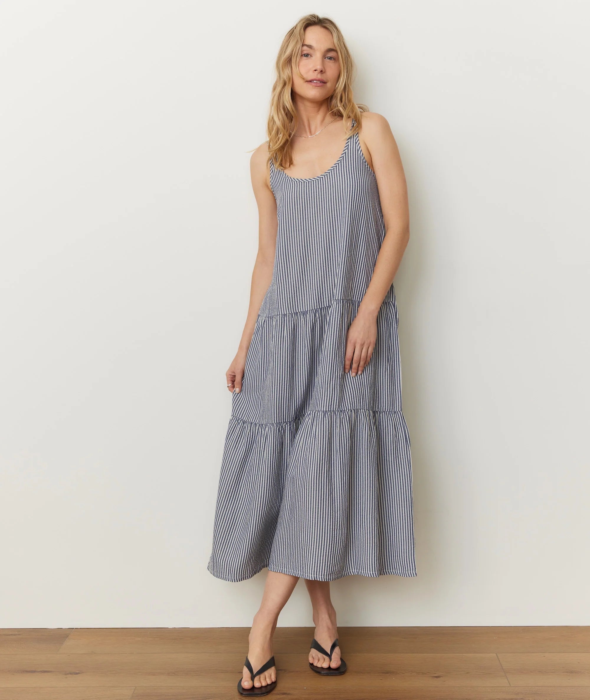 Poppy Seersucker Maxi Dress