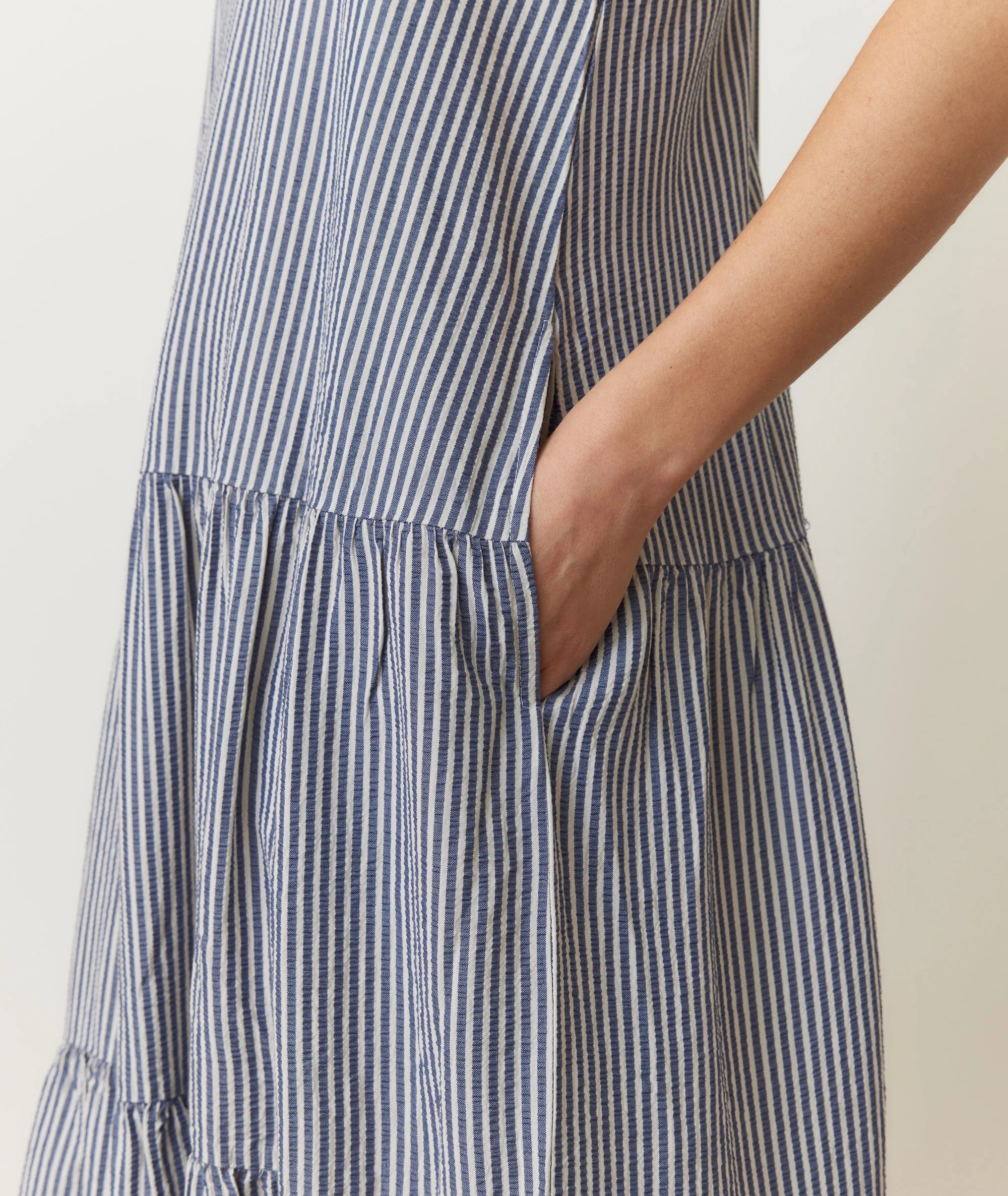 Poppy Seersucker Maxi Dress