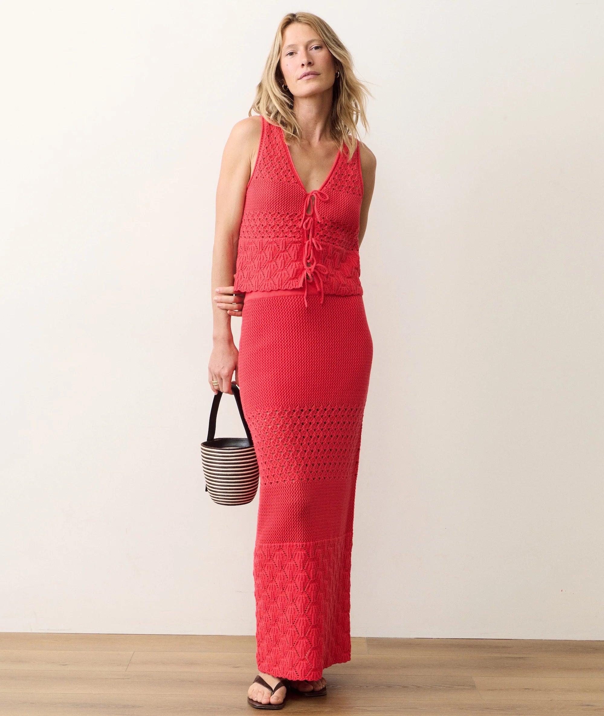 Amada Sweater Skirt - Red