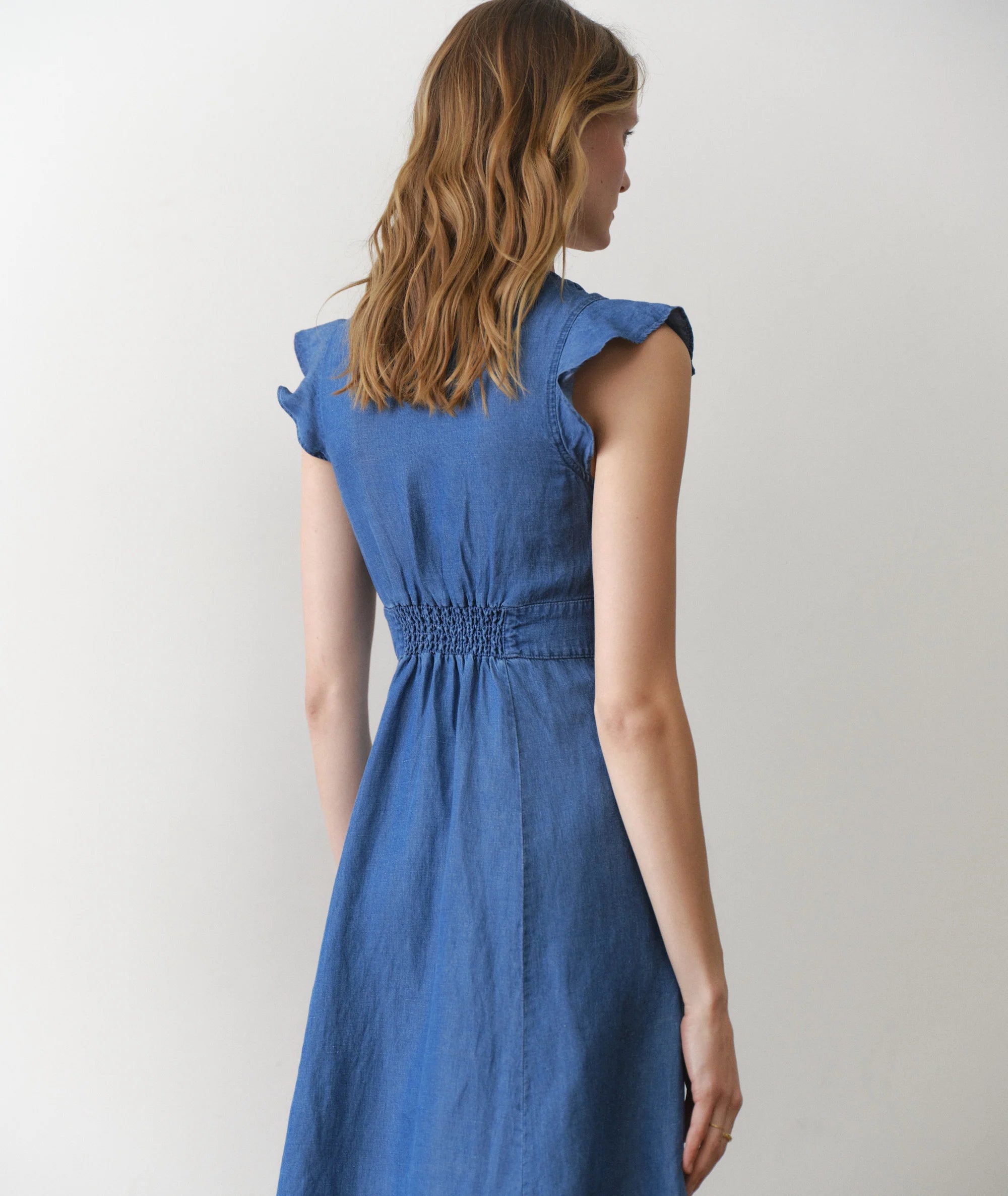 Camila Midi Dress - Medium Wash