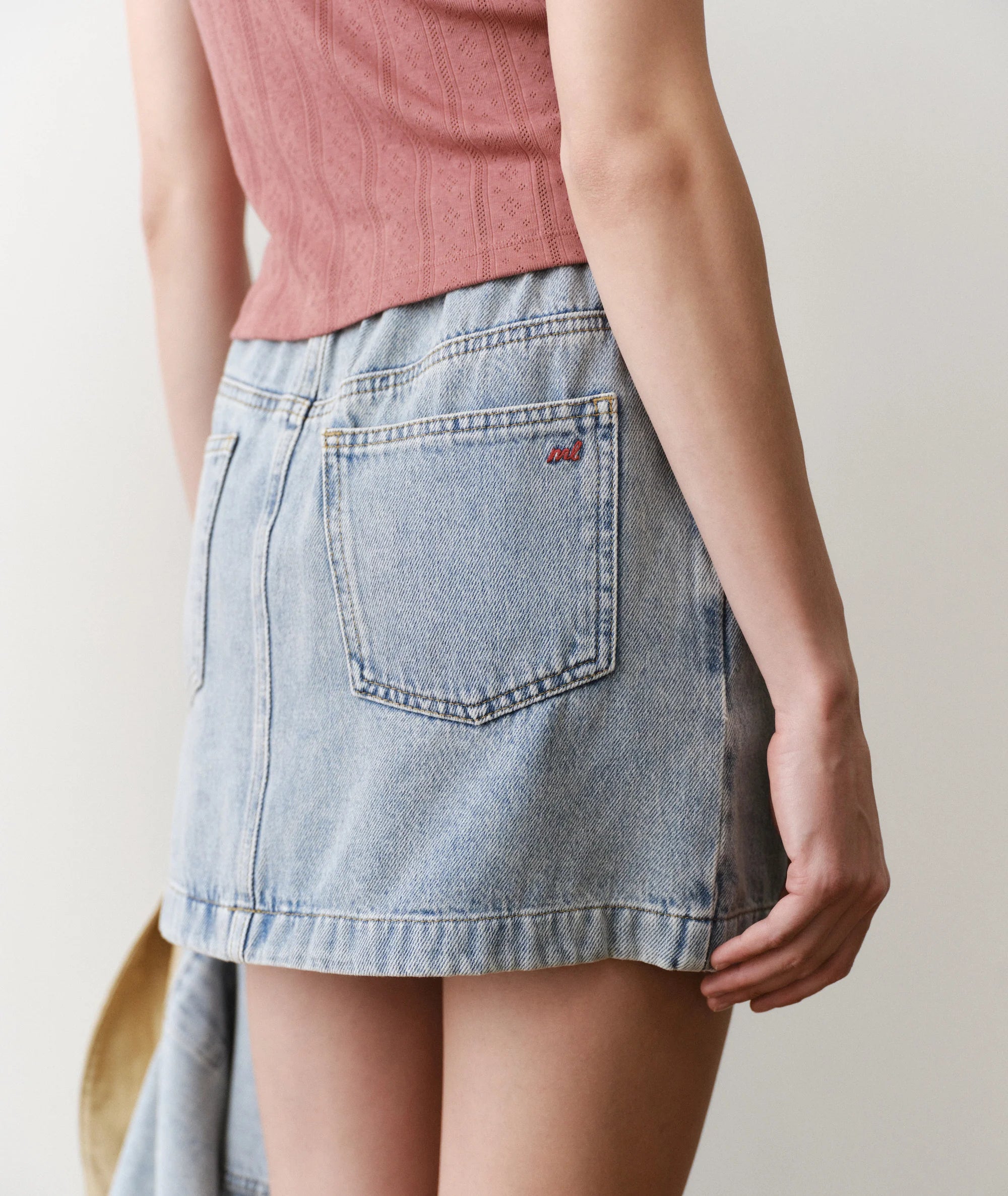Ella Denim Mini Skirt - Light Wash