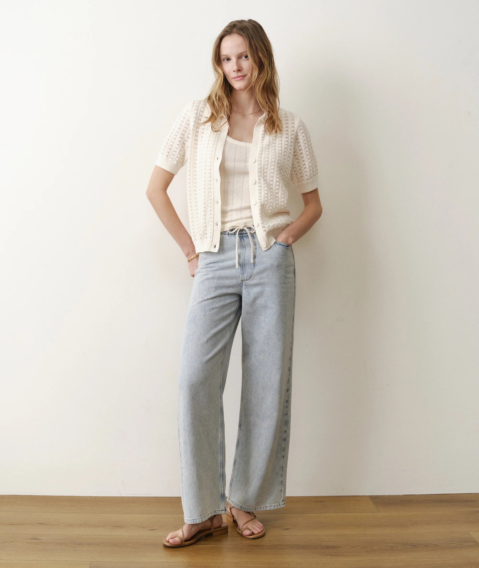 Piper Knit Resort Shirt - Cream