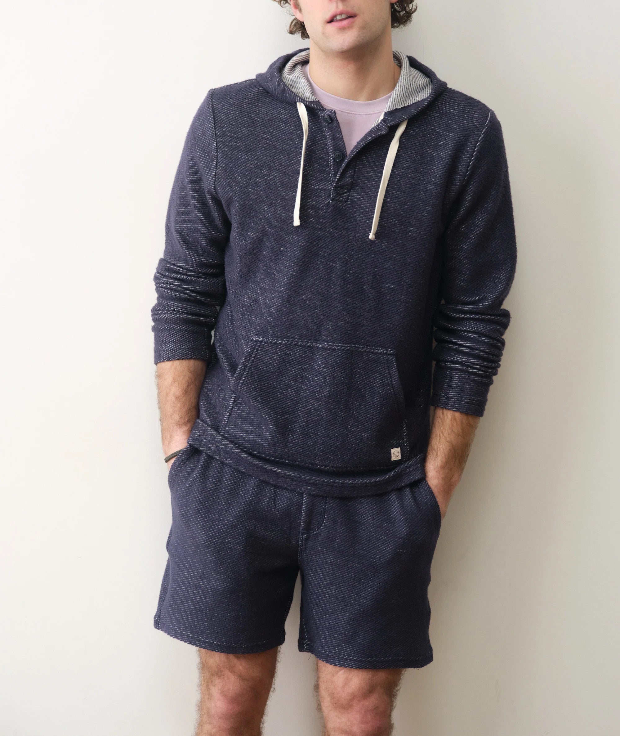 Portola Beach Hoodie - Navy / White